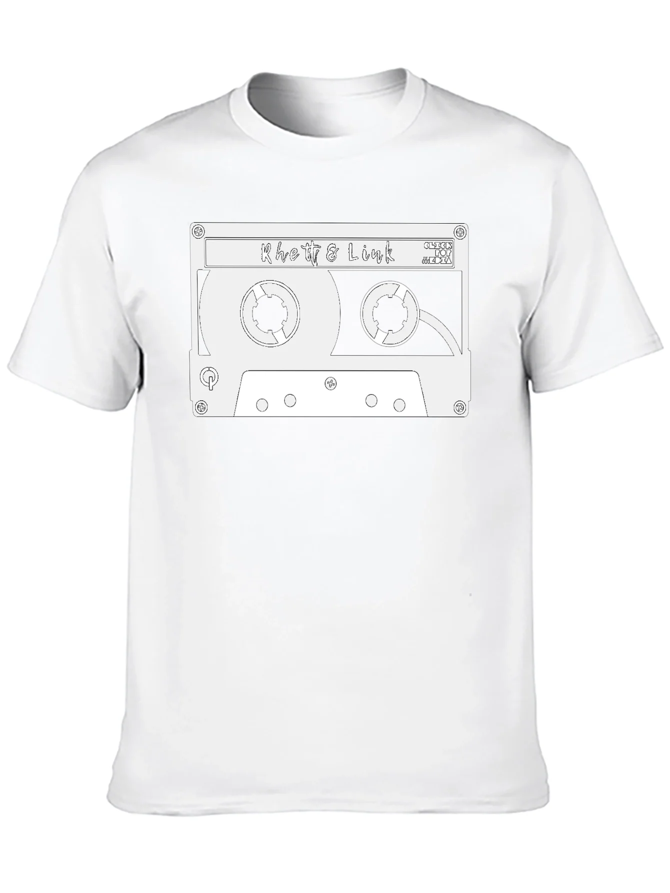 Rhett & Link Cassette Tape Graphic Black T-Shirt