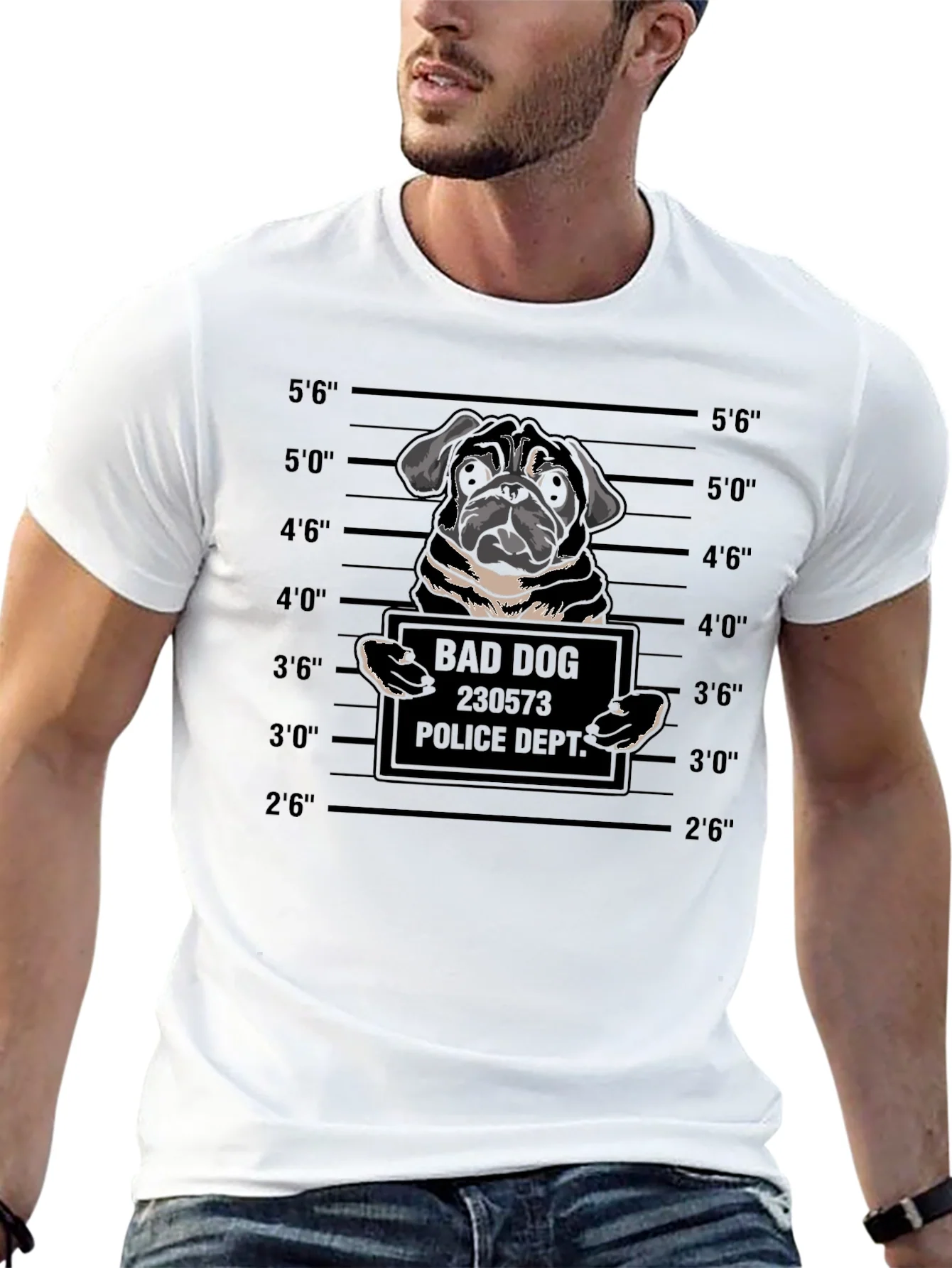 Bad Dog Mugshot Graphic Tee