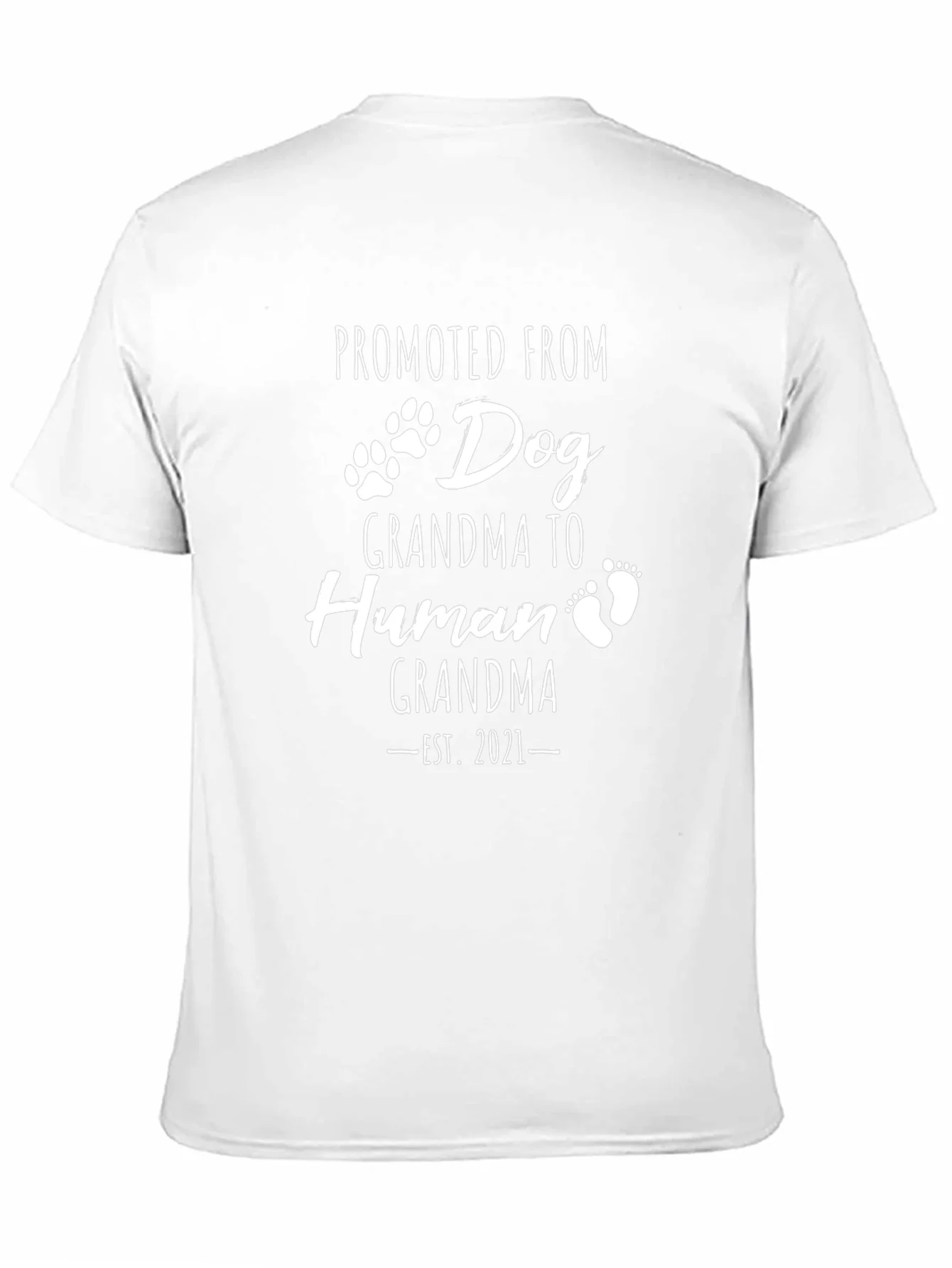 Promoted From Dog Grandma Black T-Shirt