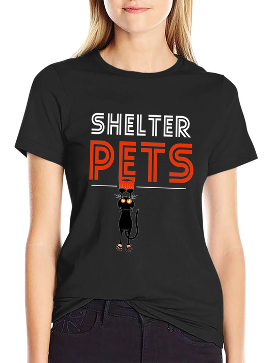 Shelter Pets Black Cat Graphic Tee