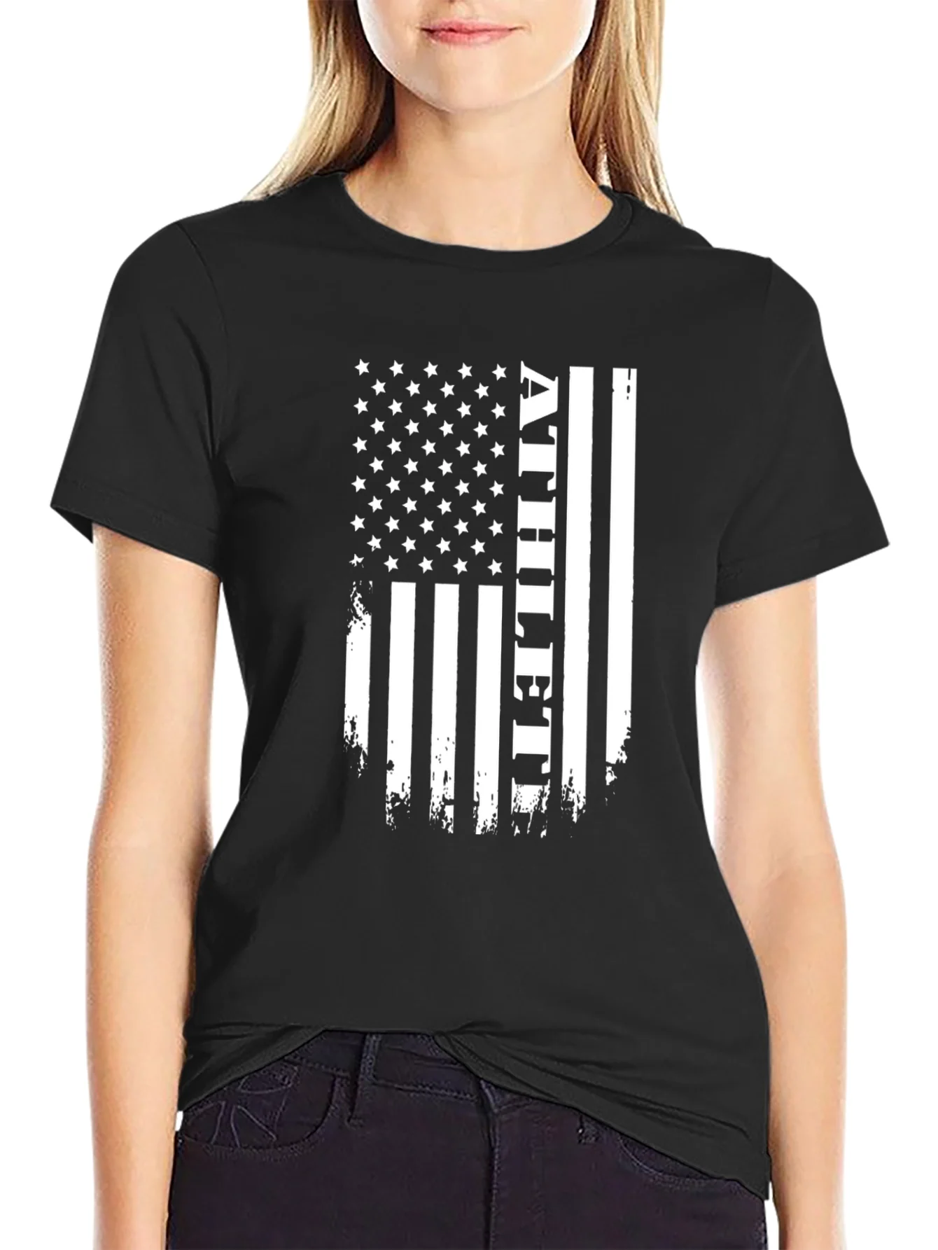 Athlete USA Flag Graphic T-Shirt