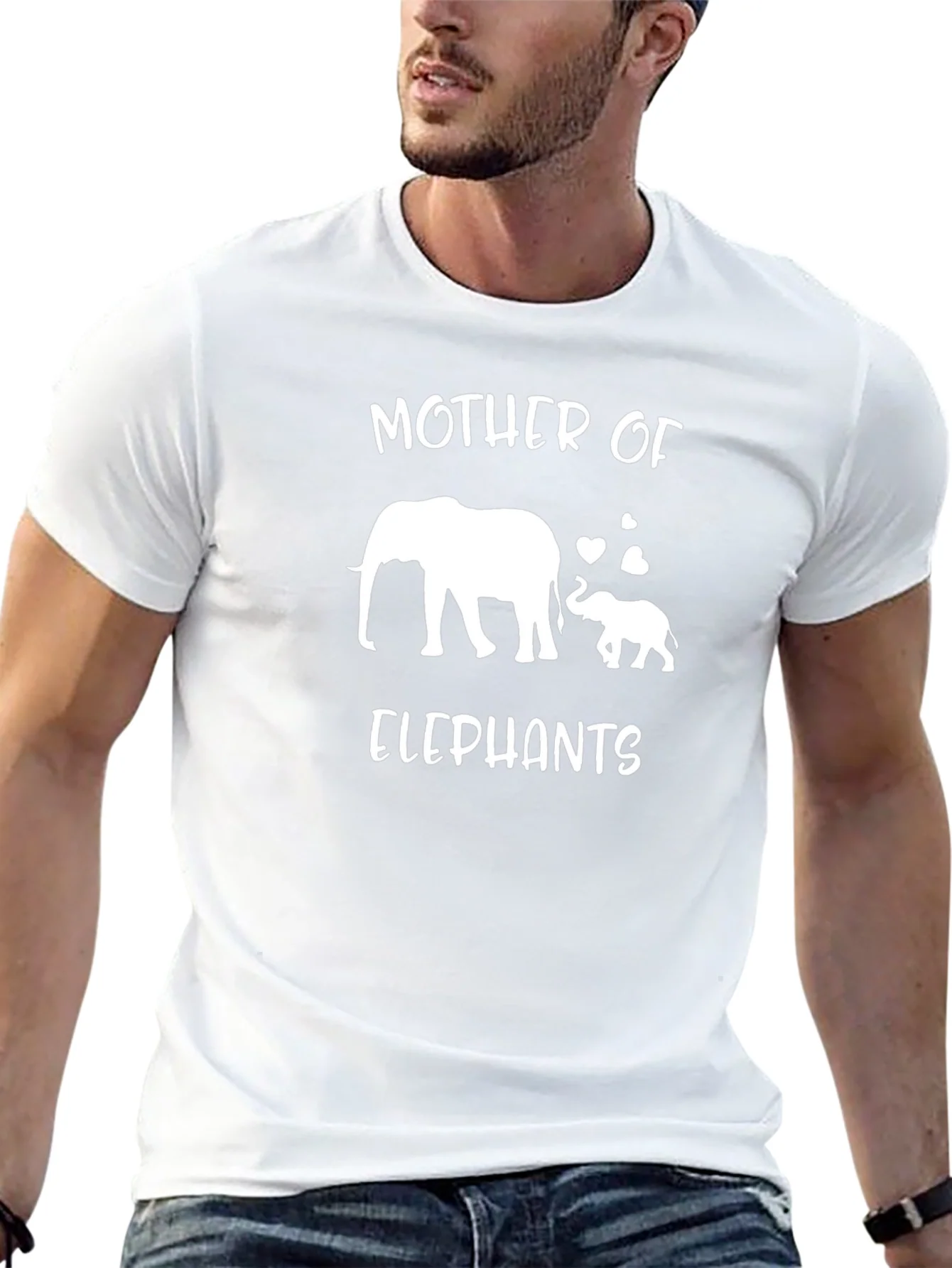 Mother of Elephants Black T-Shirt
