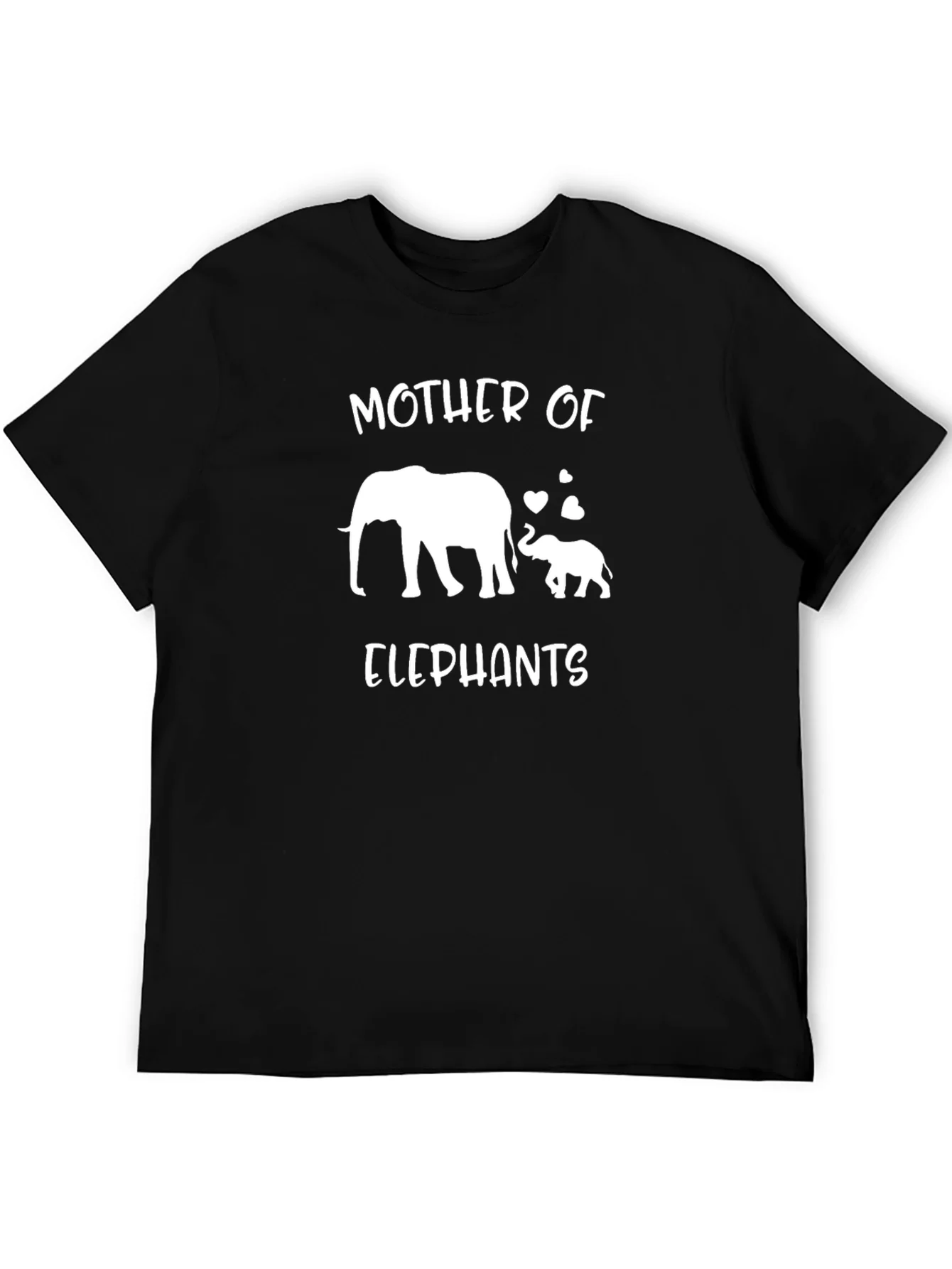 Mother of Elephants Black T-Shirt