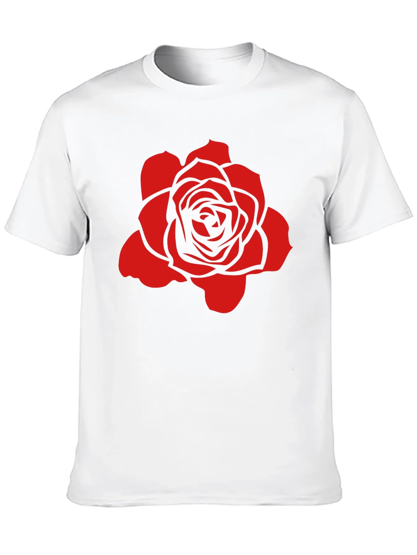 Rose Graphic Black T-Shirt - Stylish and Bold