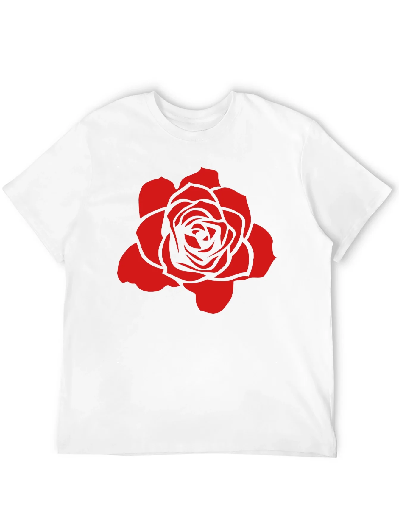 Rose Graphic Black T-Shirt - Stylish and Bold