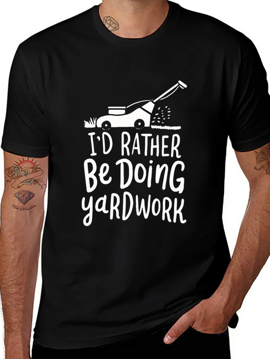 Yardwork Humor T-Shirt - Lawn Mower Graphic Tee