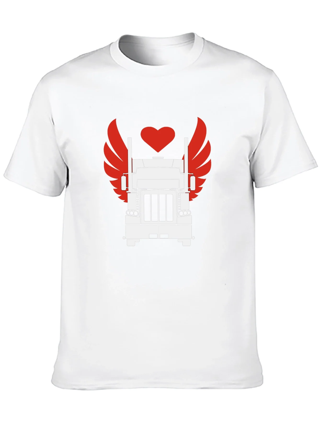 Trucker Love Graphic Tee - Cool Black T-Shirt