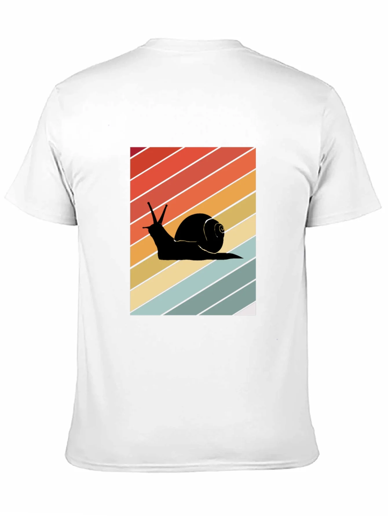 Retro Snail Graphic Tee - Unisex Cotton Blend T-Shirt