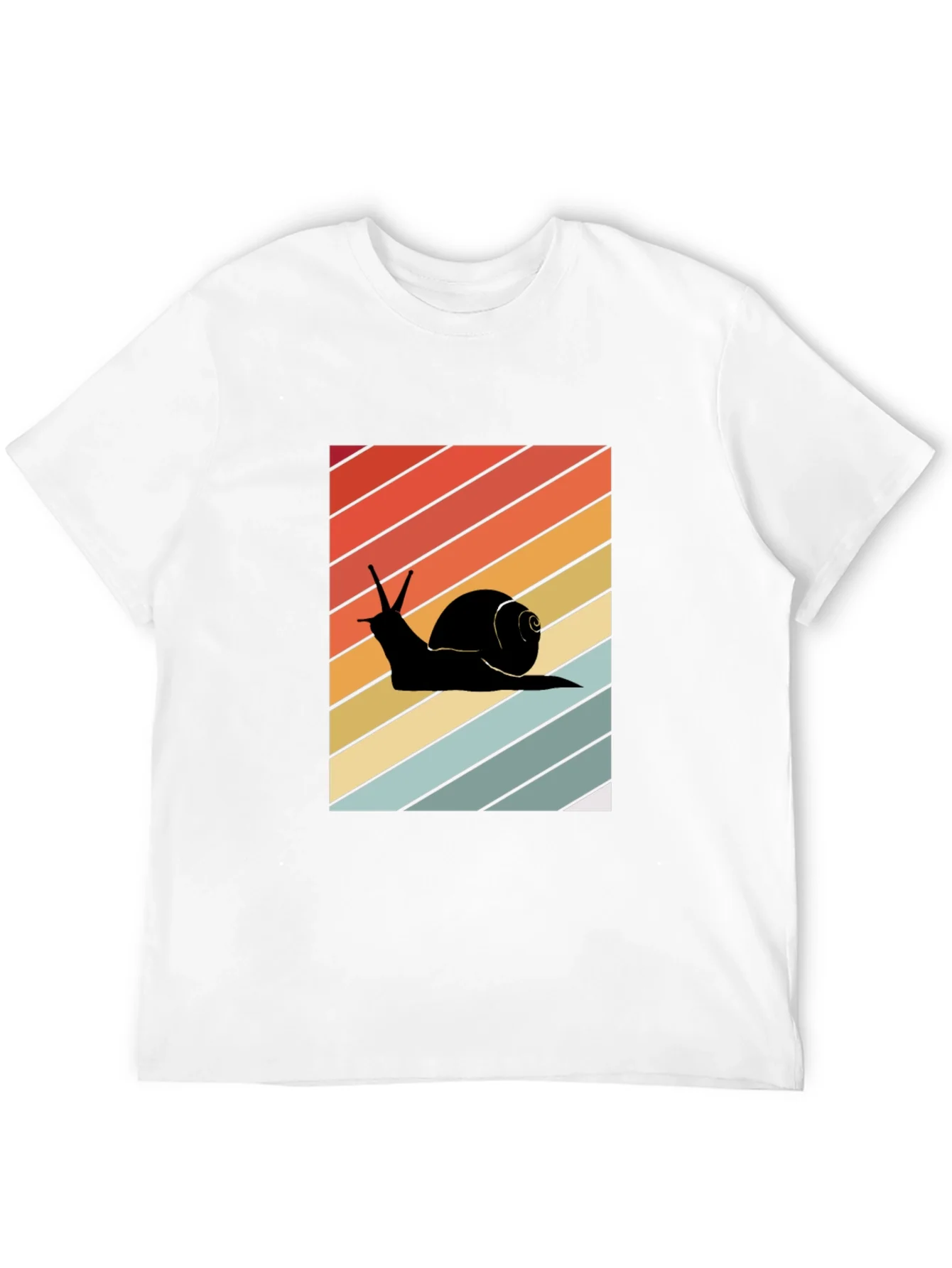 Retro Snail Graphic Tee - Unisex Cotton Blend T-Shirt