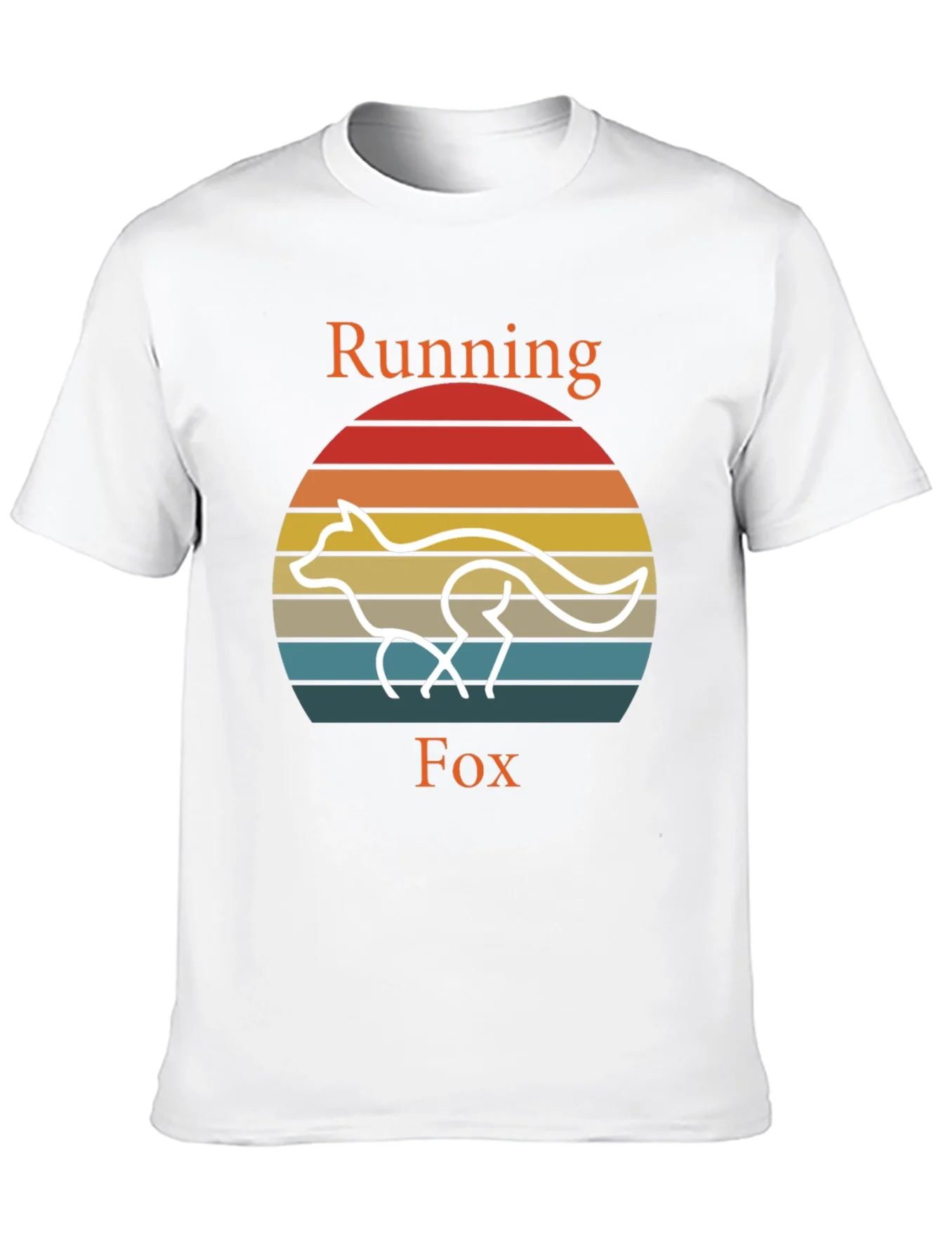 Running Fox T-Shirt Retro Style Tee