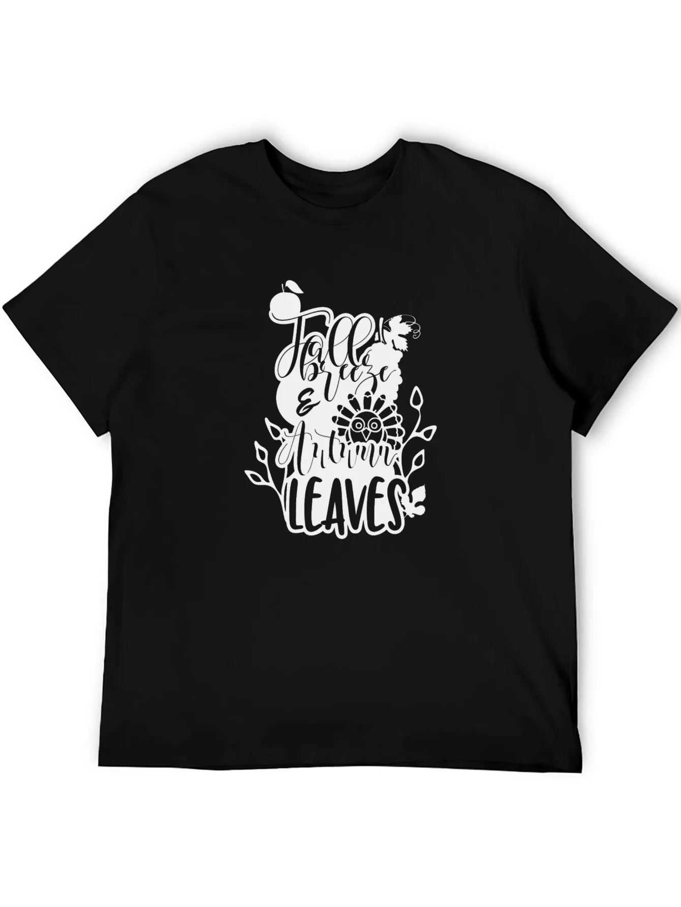 Fall Breeze Autumn Leaves Graphic Tee