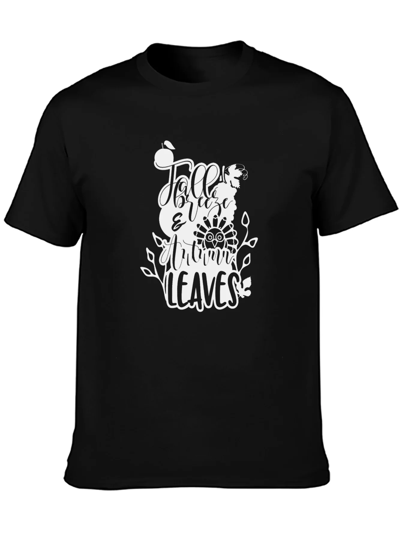 Fall Breeze Autumn Leaves Graphic Tee