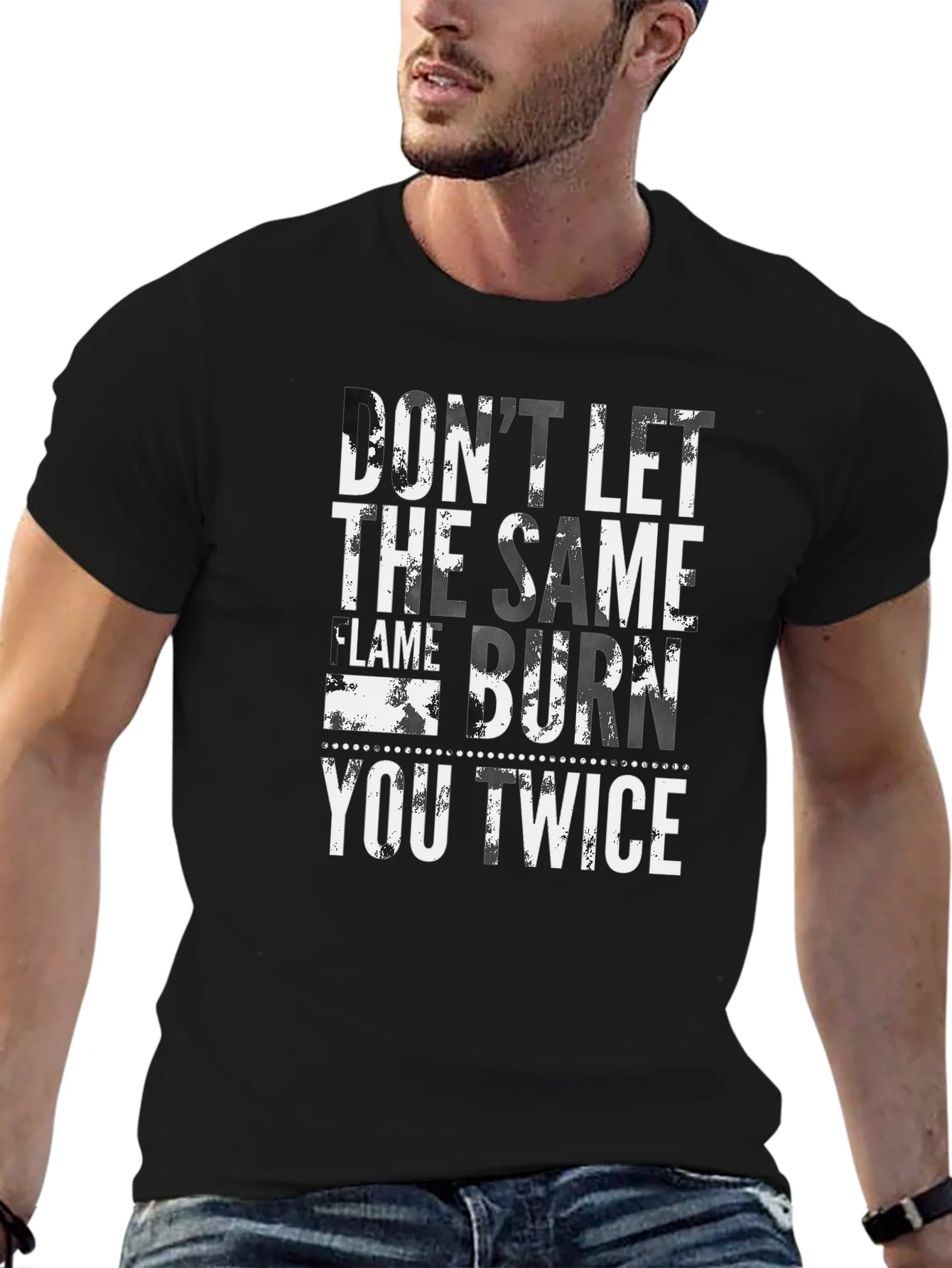 Dont Let It Burn Black Graphic T-Shirt