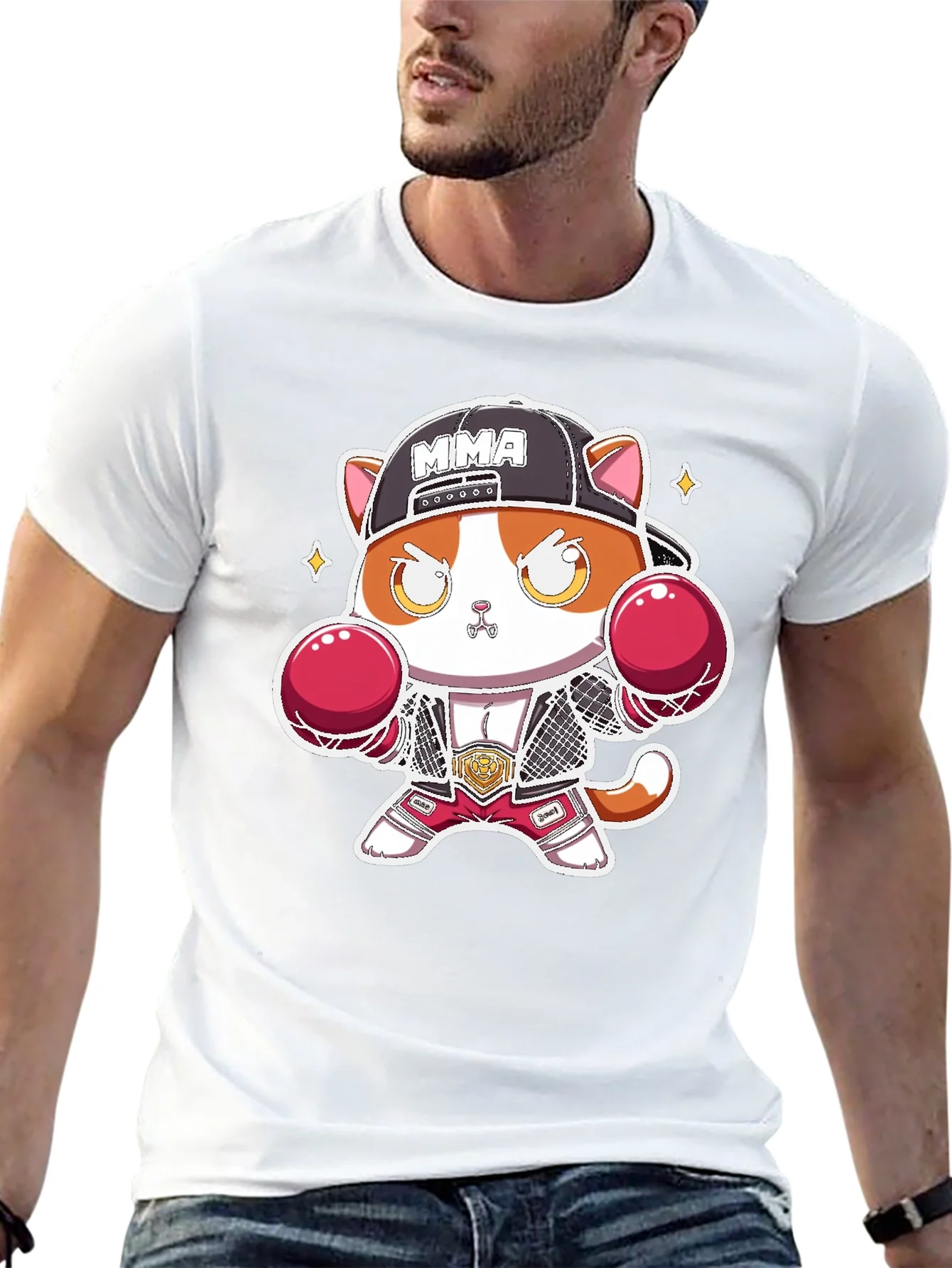 MMA Cat Black T-Shirt