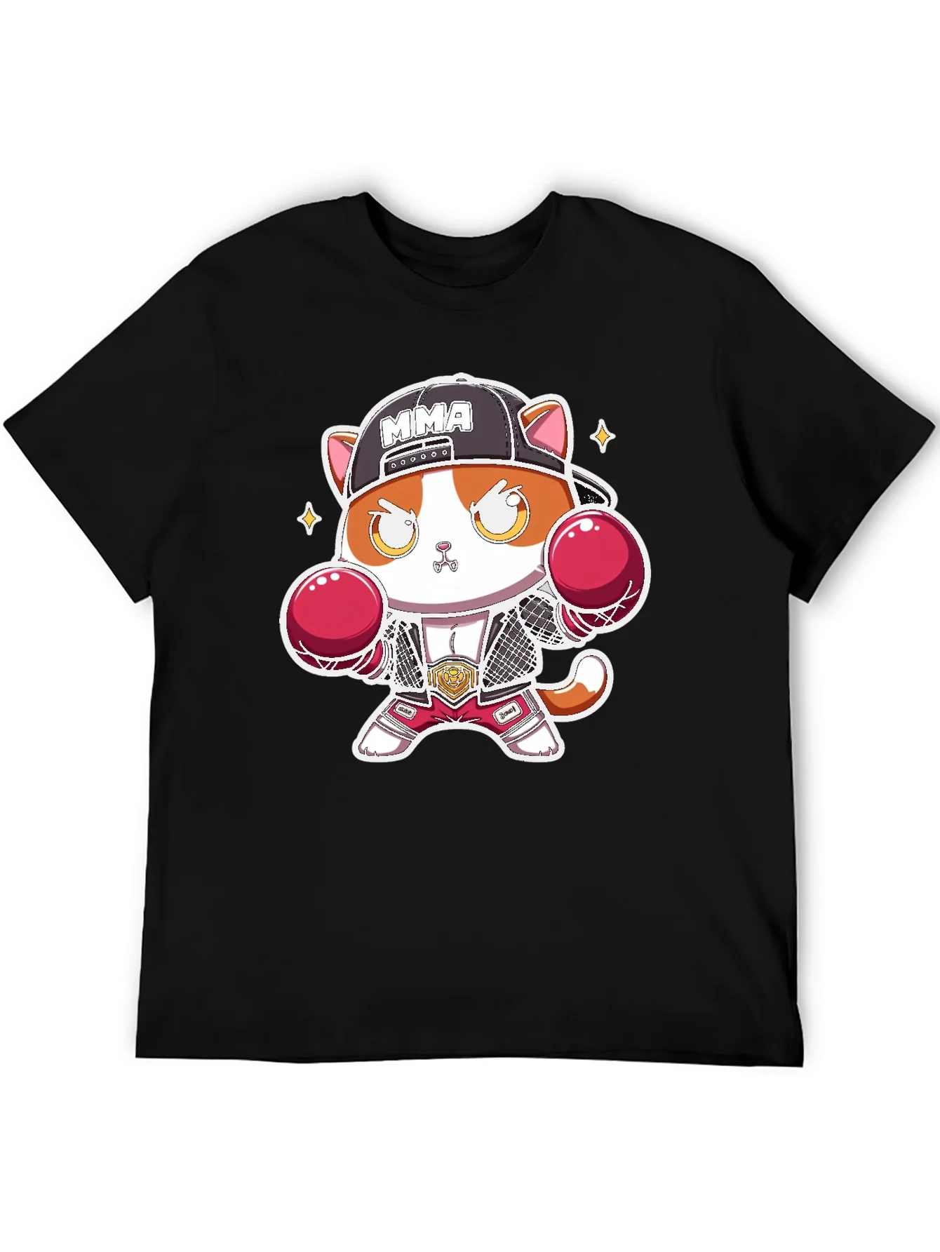 MMA Cat Black T-Shirt