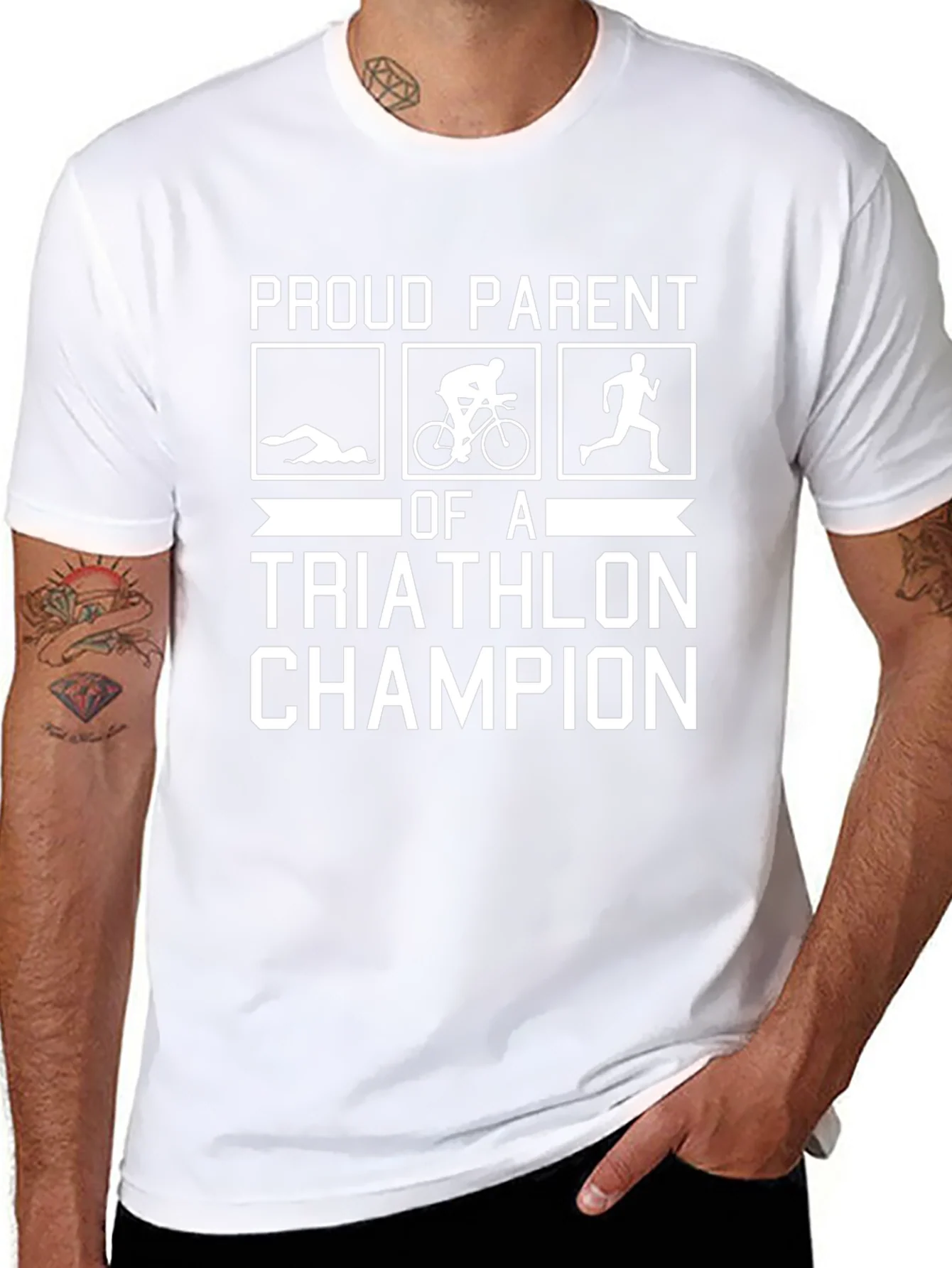 Proud Parent of a Triathlon Champion T-Shirt