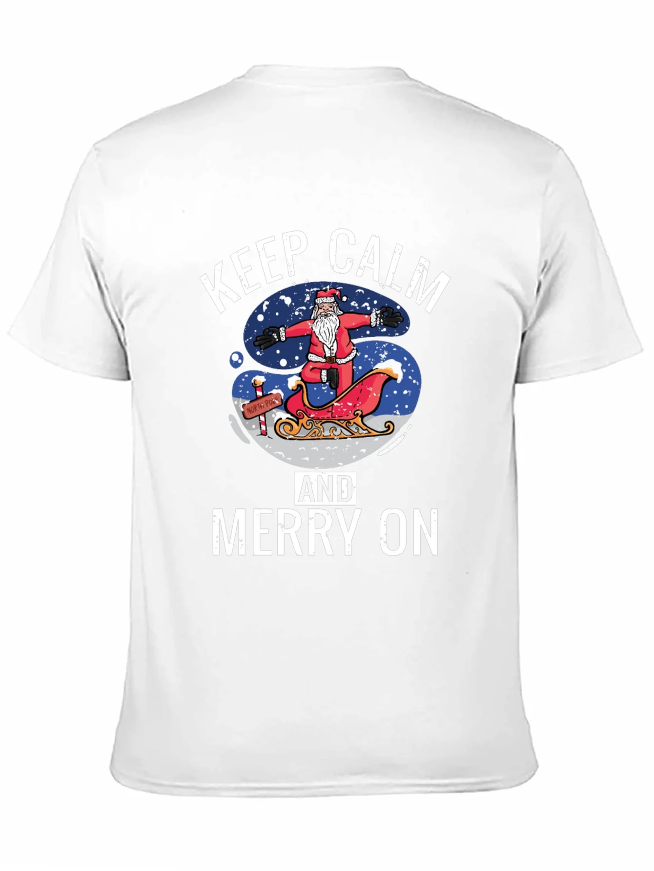 Keep Calm and Merry On Christmas T-Shirt