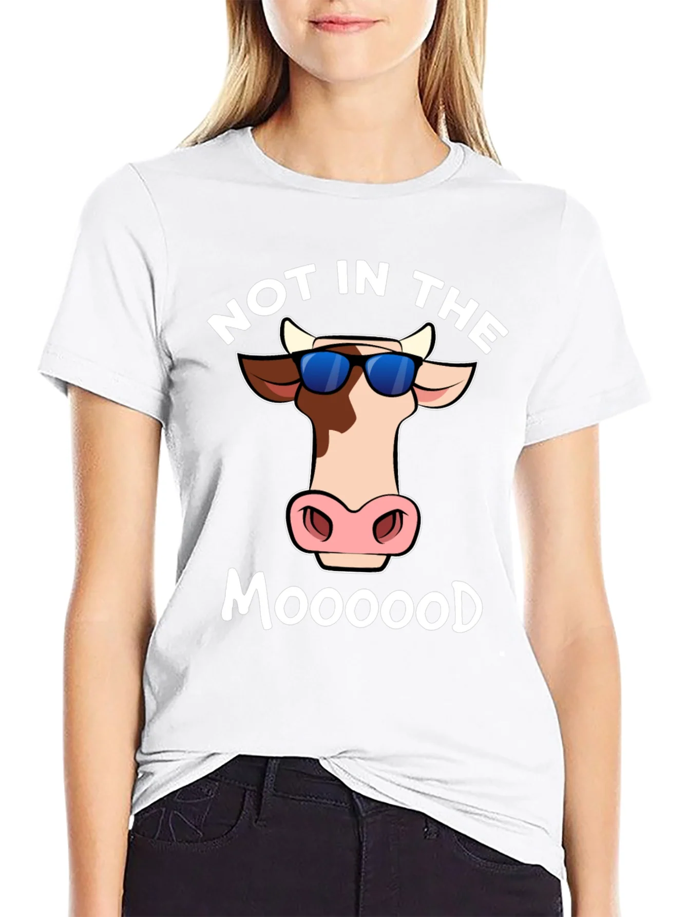 Not In The Moood T-Shirt - Funny Cow Tee