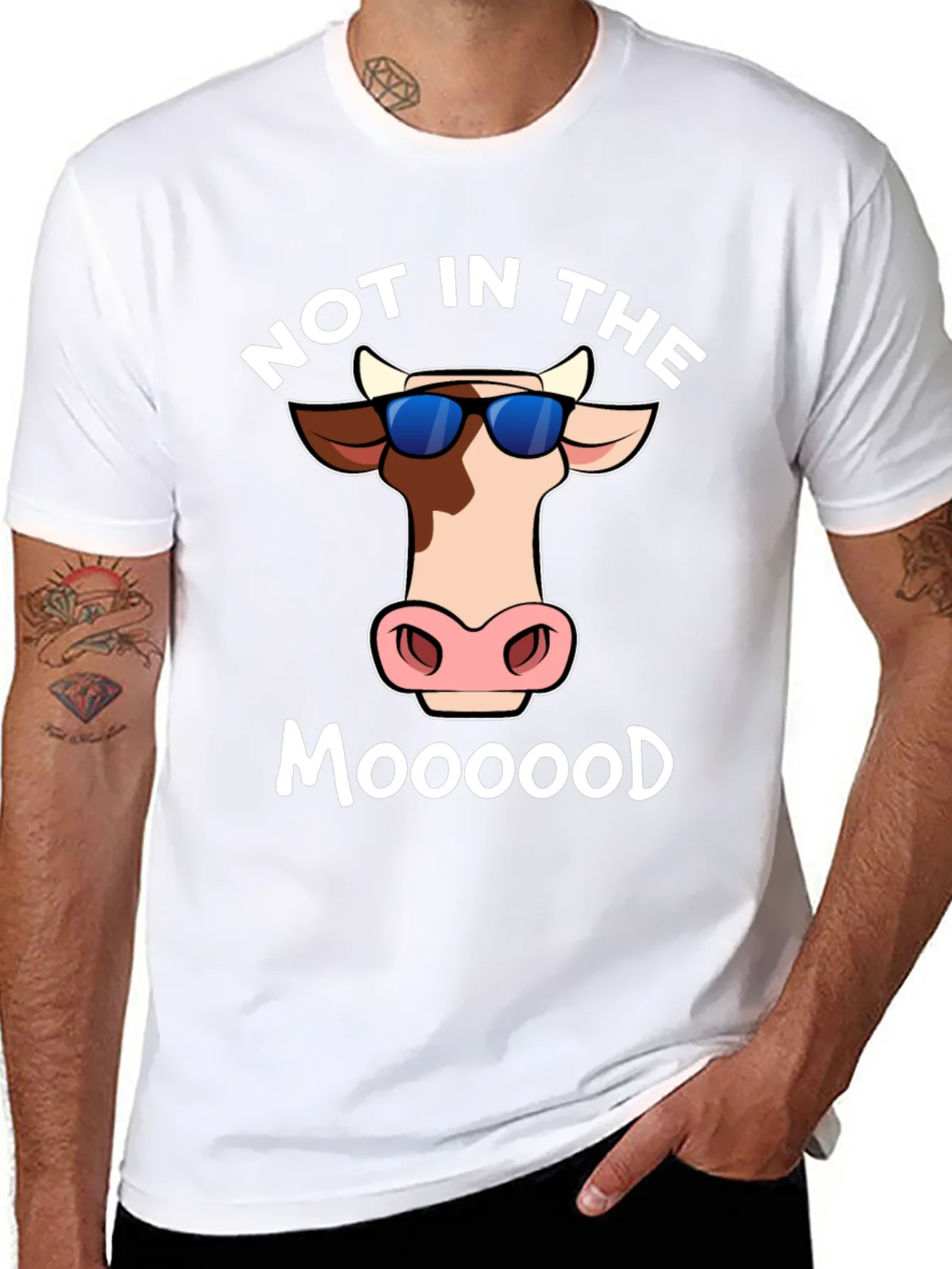 Not In The Moood T-Shirt - Funny Cow Tee
