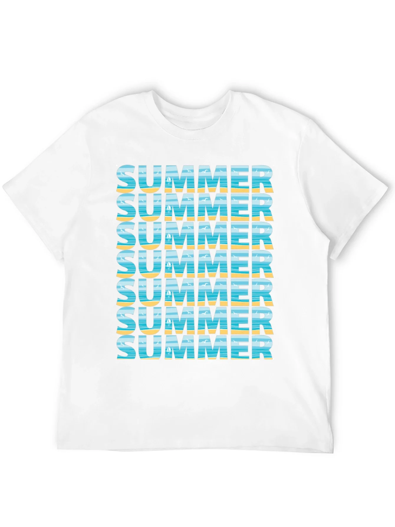 Summer Vibes Graphic Tee - Beach Design