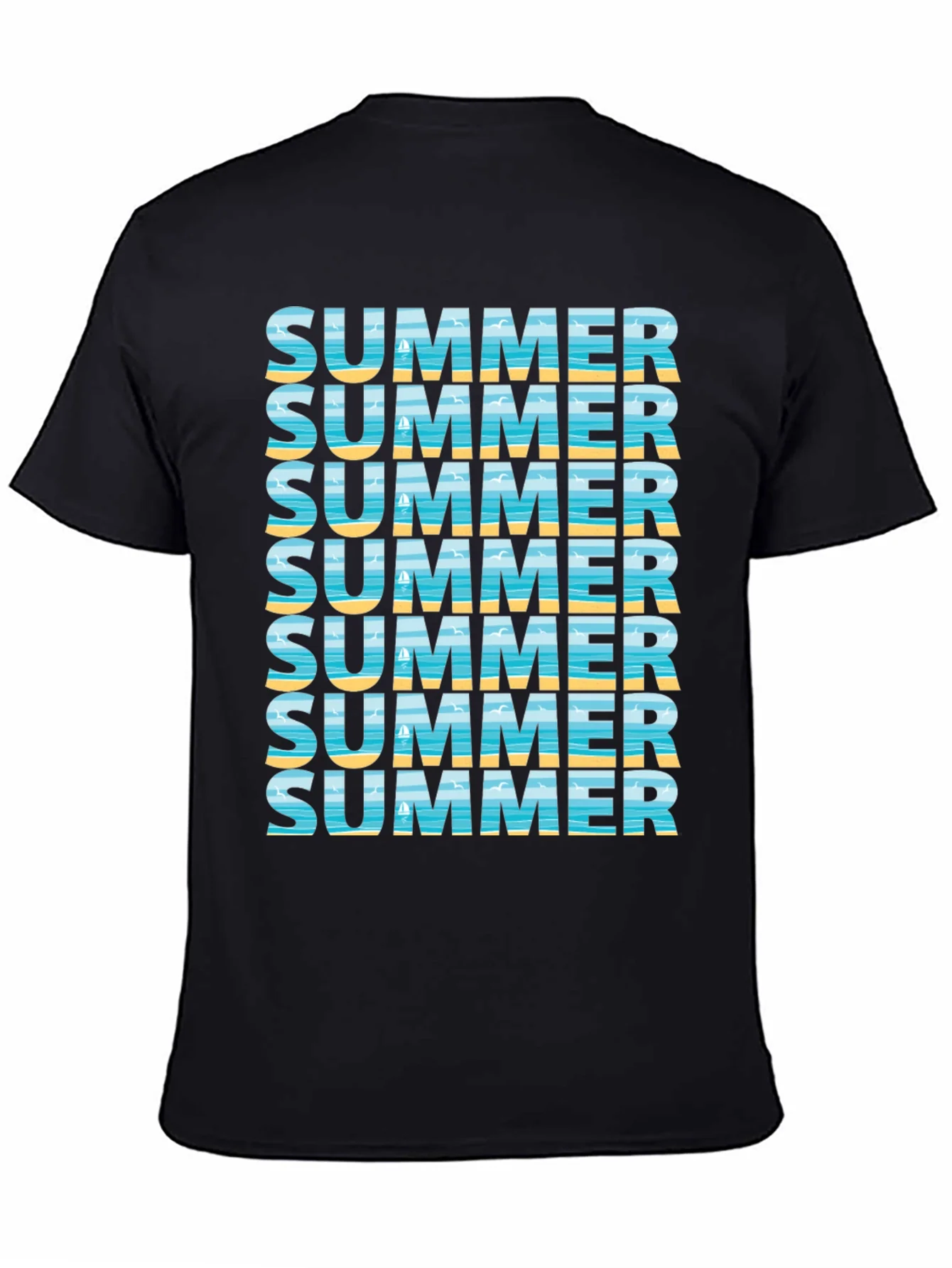 Summer Vibes Graphic Tee - Beach Design