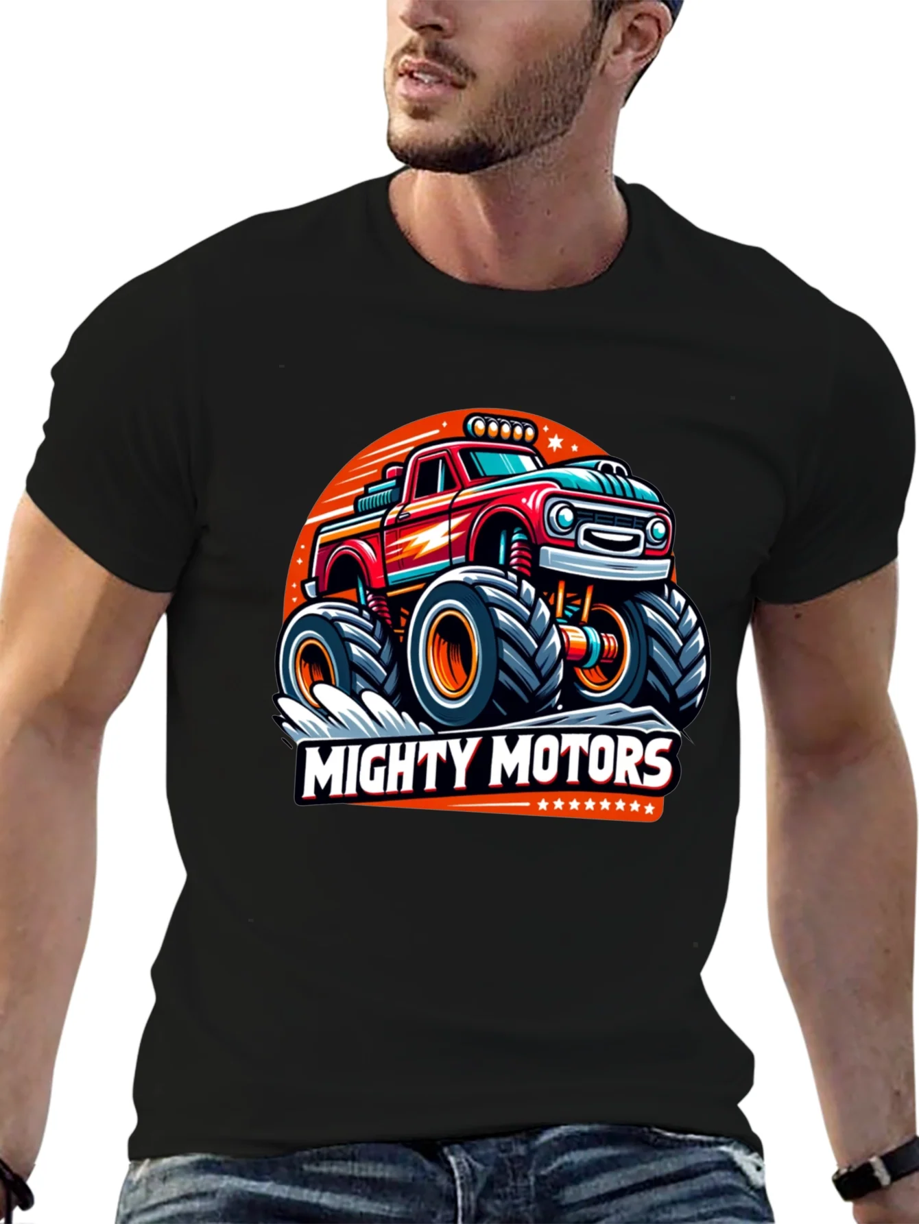 Mighty Motors Monster Truck Graphic Tee