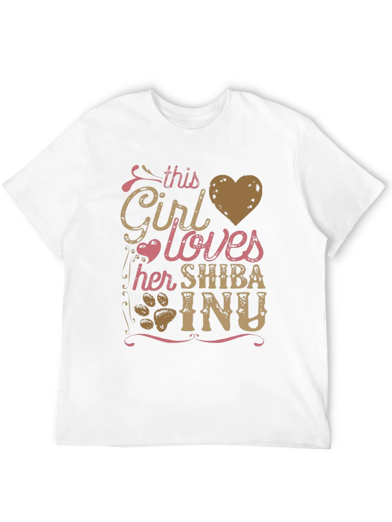 Girl Loves Shiba Inu T-Shirt