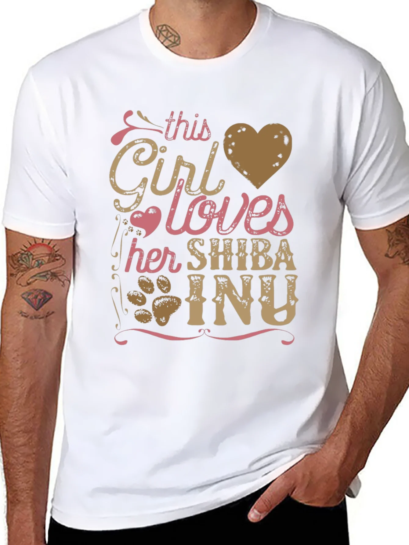 Girl Loves Shiba Inu T-Shirt