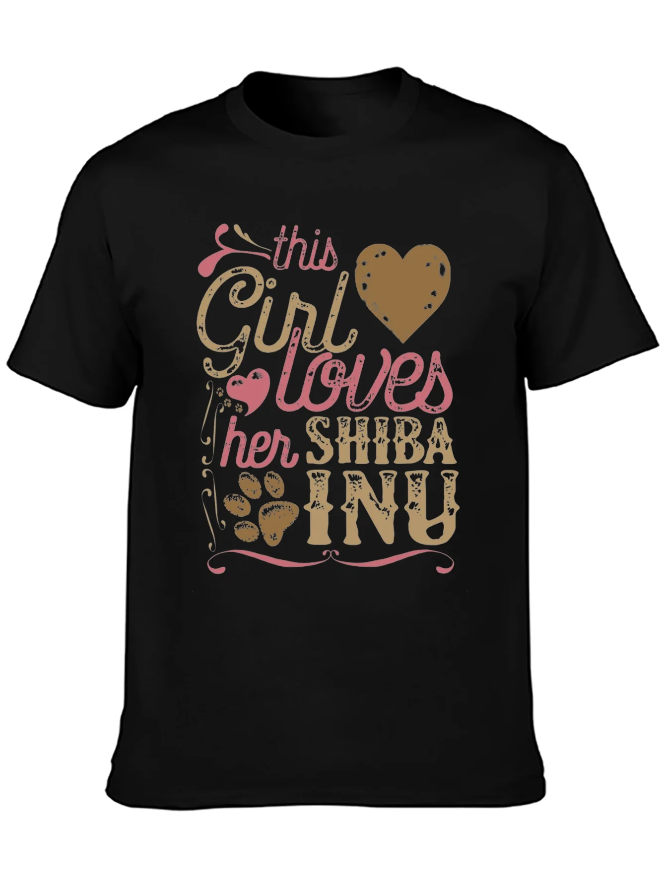 Girl Loves Shiba Inu T-Shirt