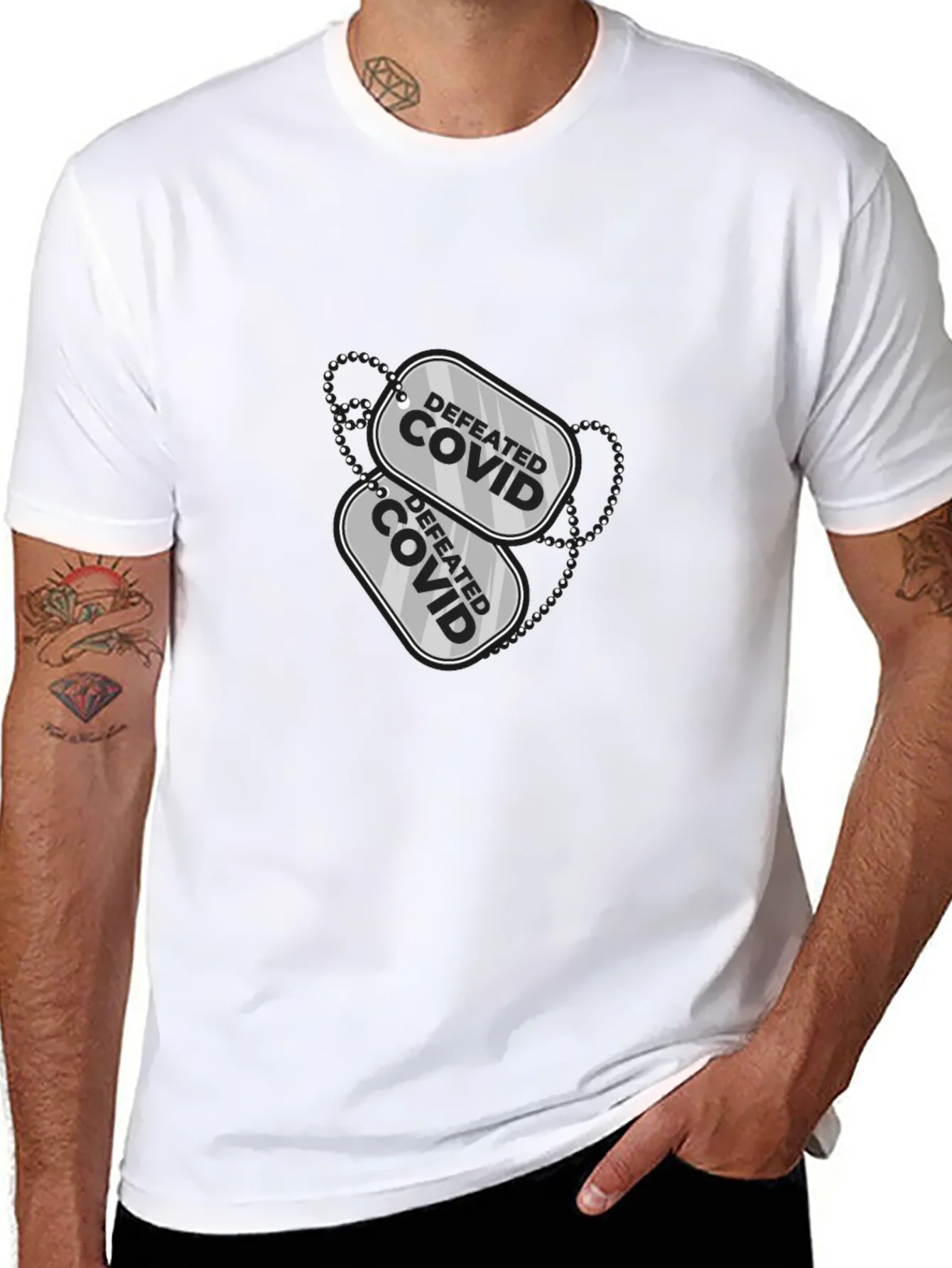 Defeated COVID Graphic Tee