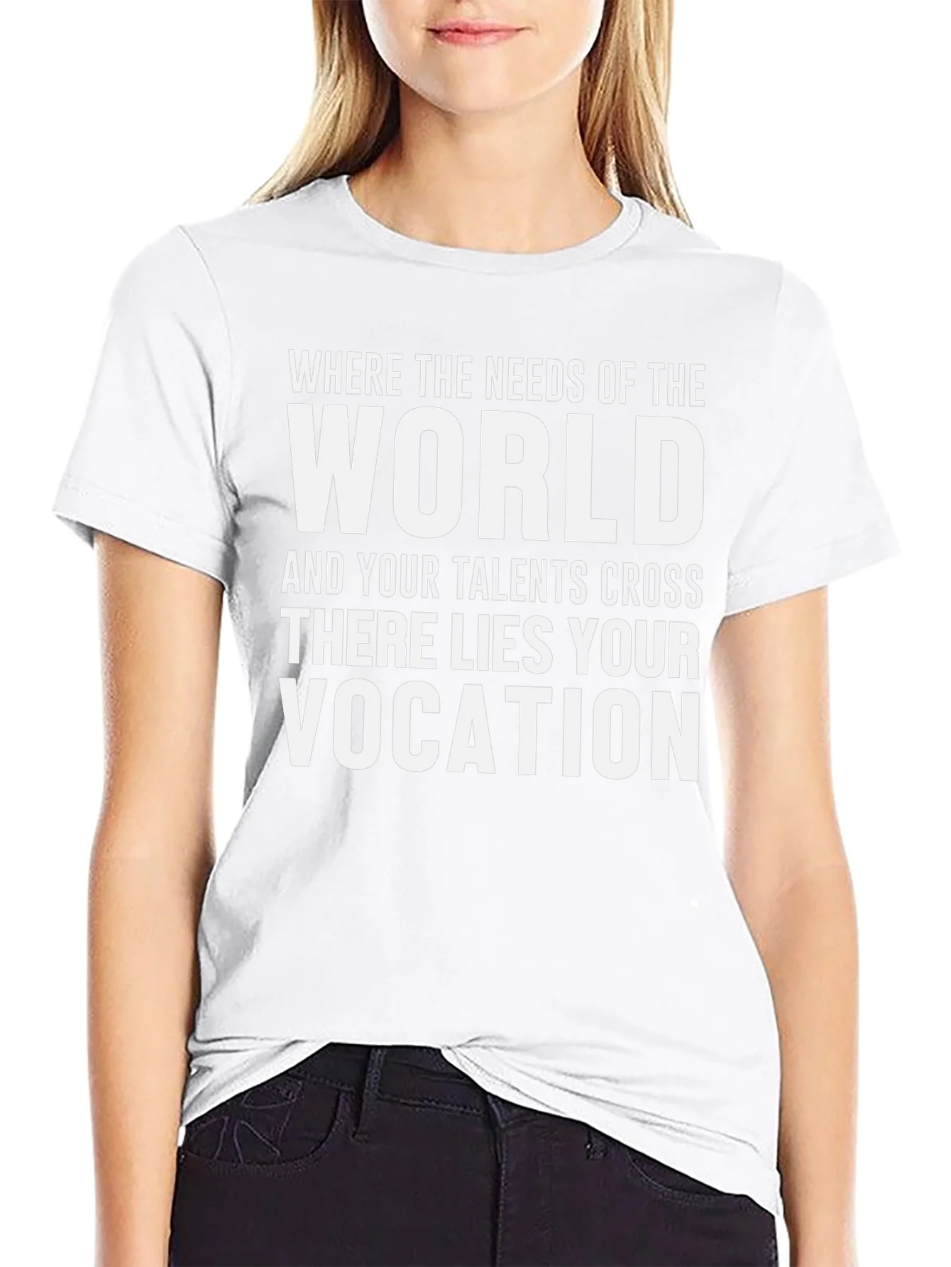 Where World Needs Talents Cross Vocation T-Shirt