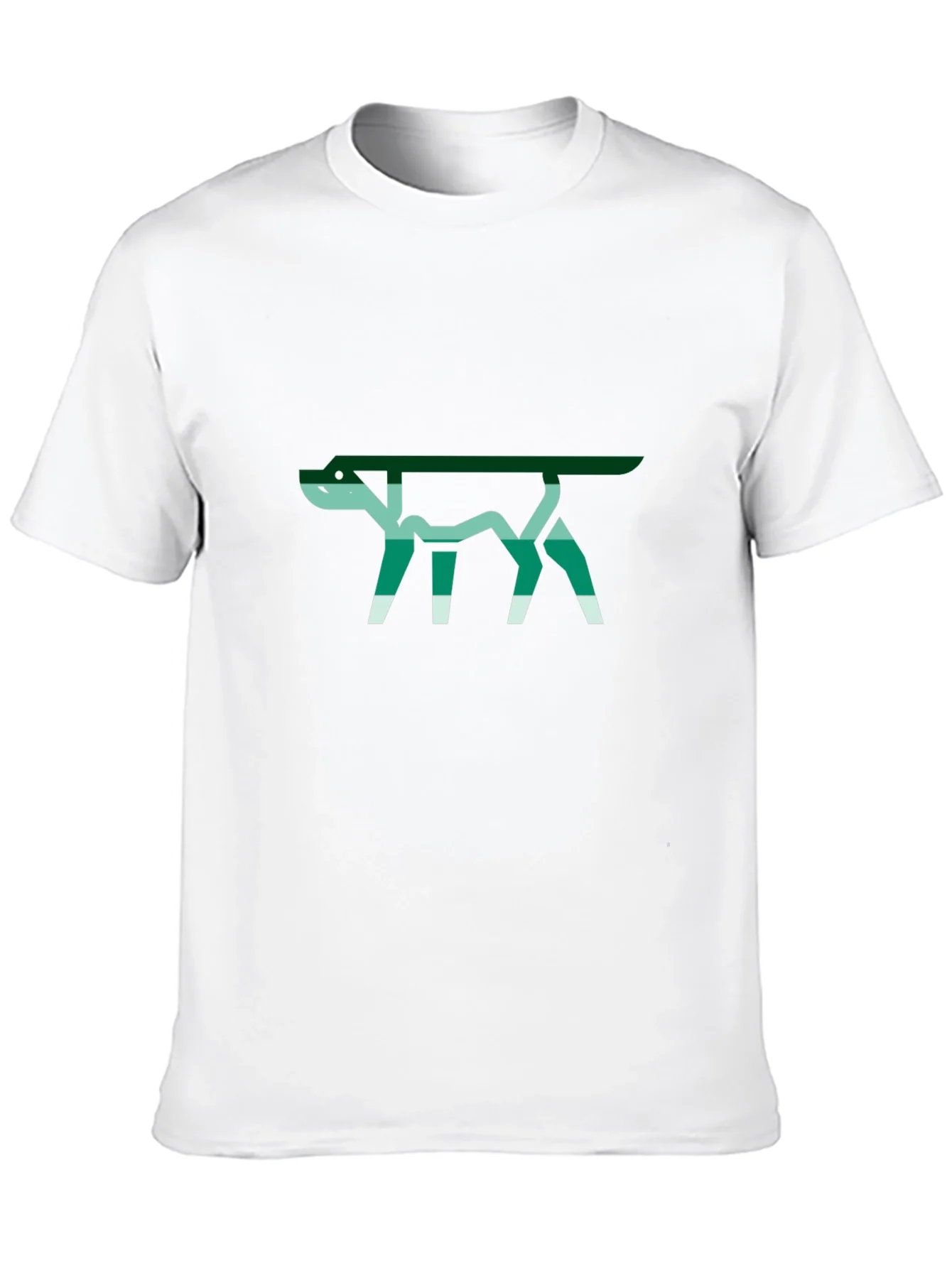 Abstract Dog Graphic Tee - Stylish Black T-Shirt