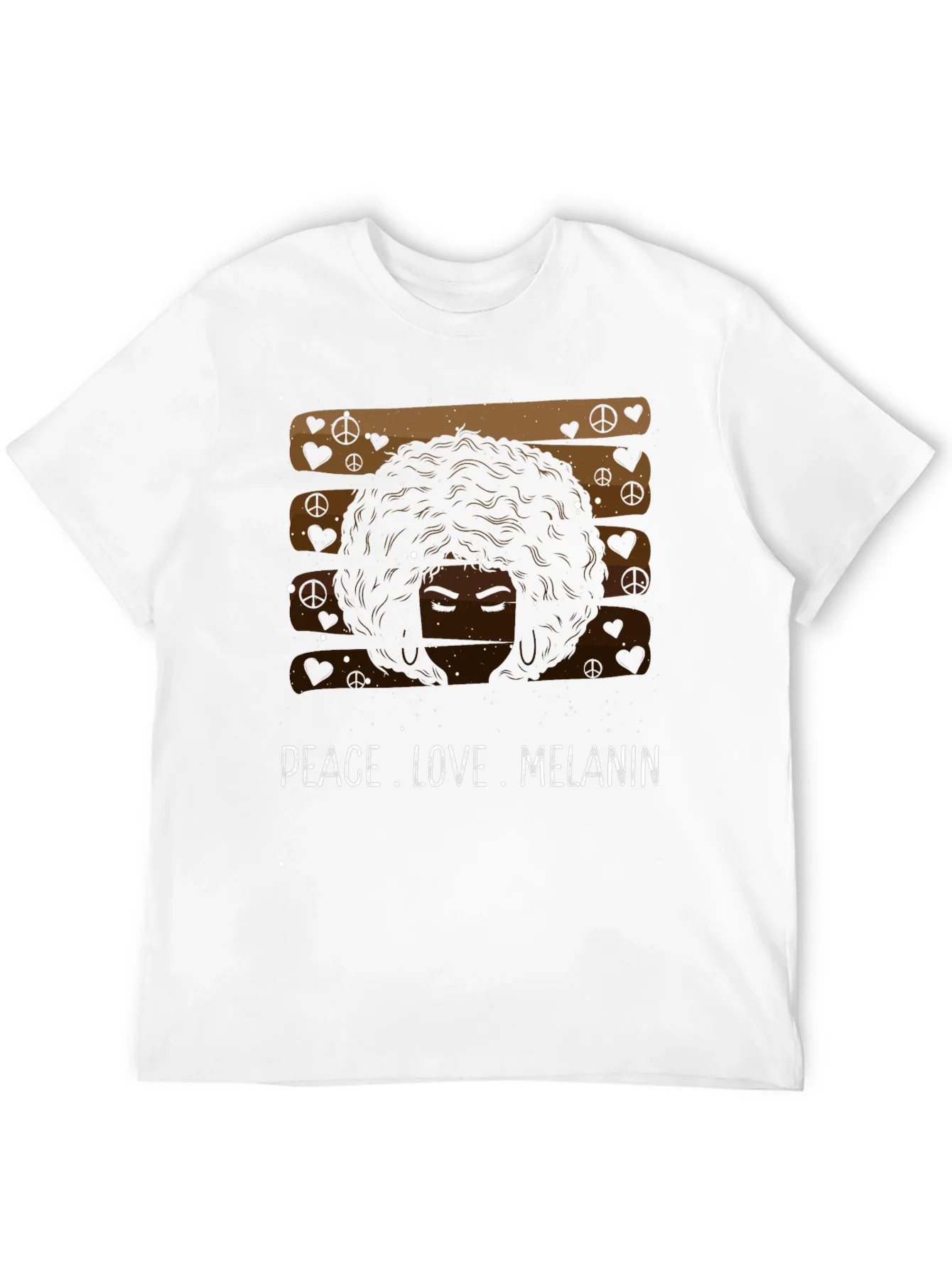 Peace Love Melanin Black Graphic Tee