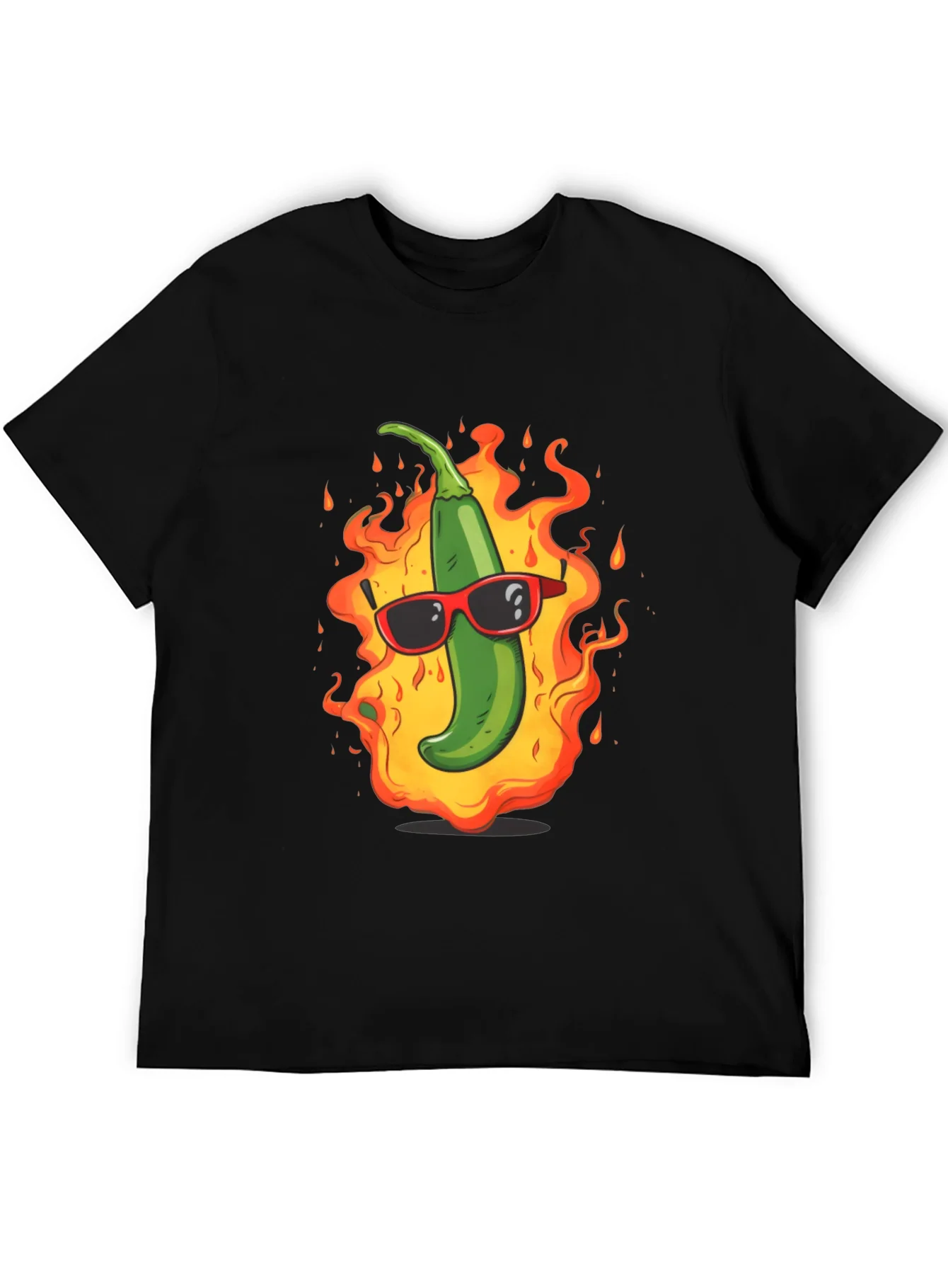 Spicy Hot Pepper Graphic Tee - Cool & Casual