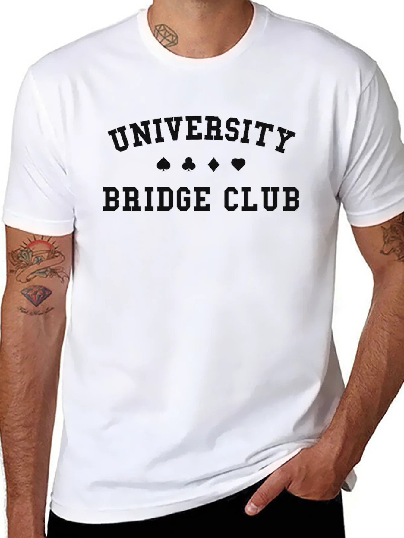 University Bridge Club Black T-Shirt