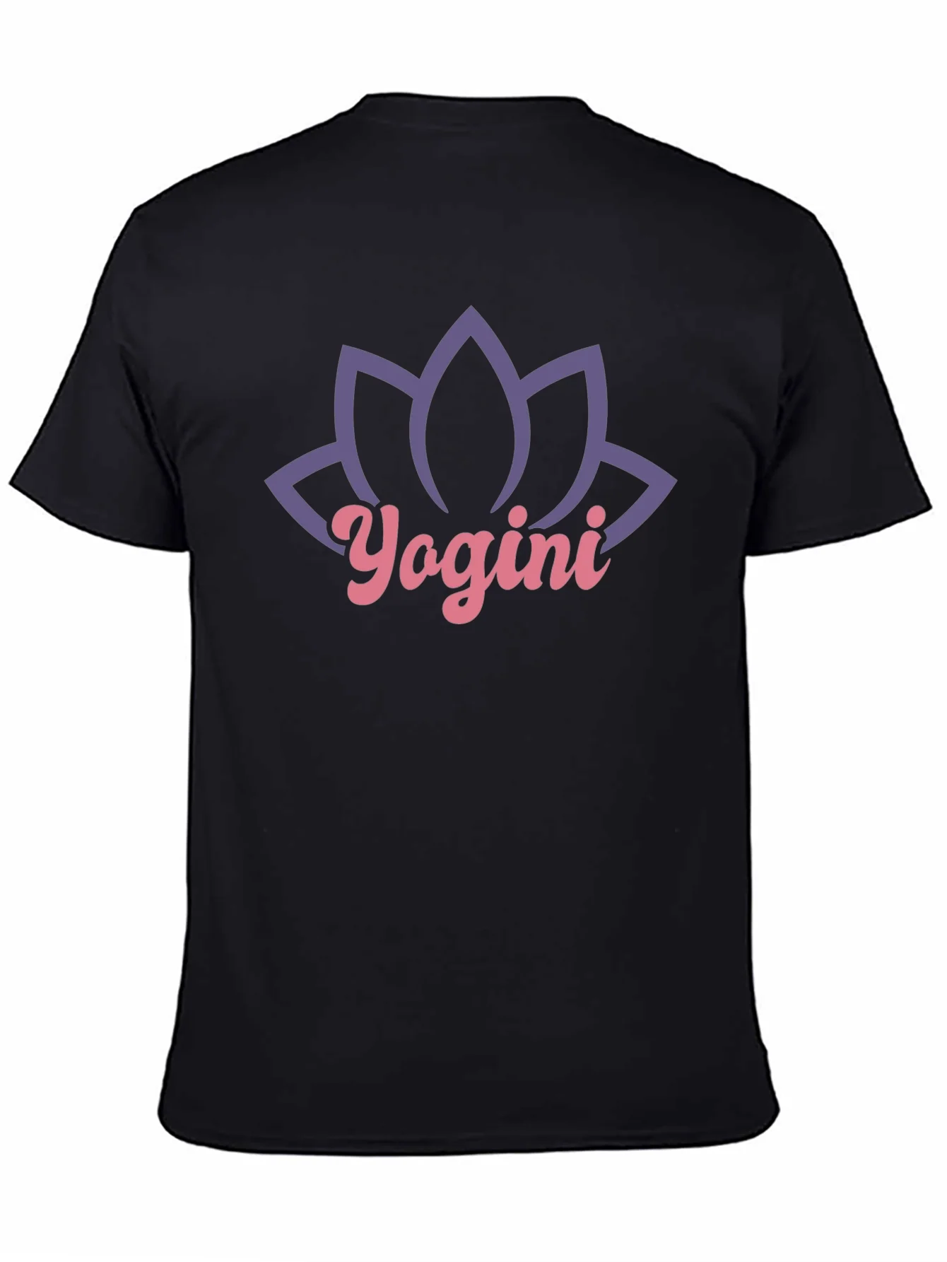 Yogini Lotus Black T-Shirt
