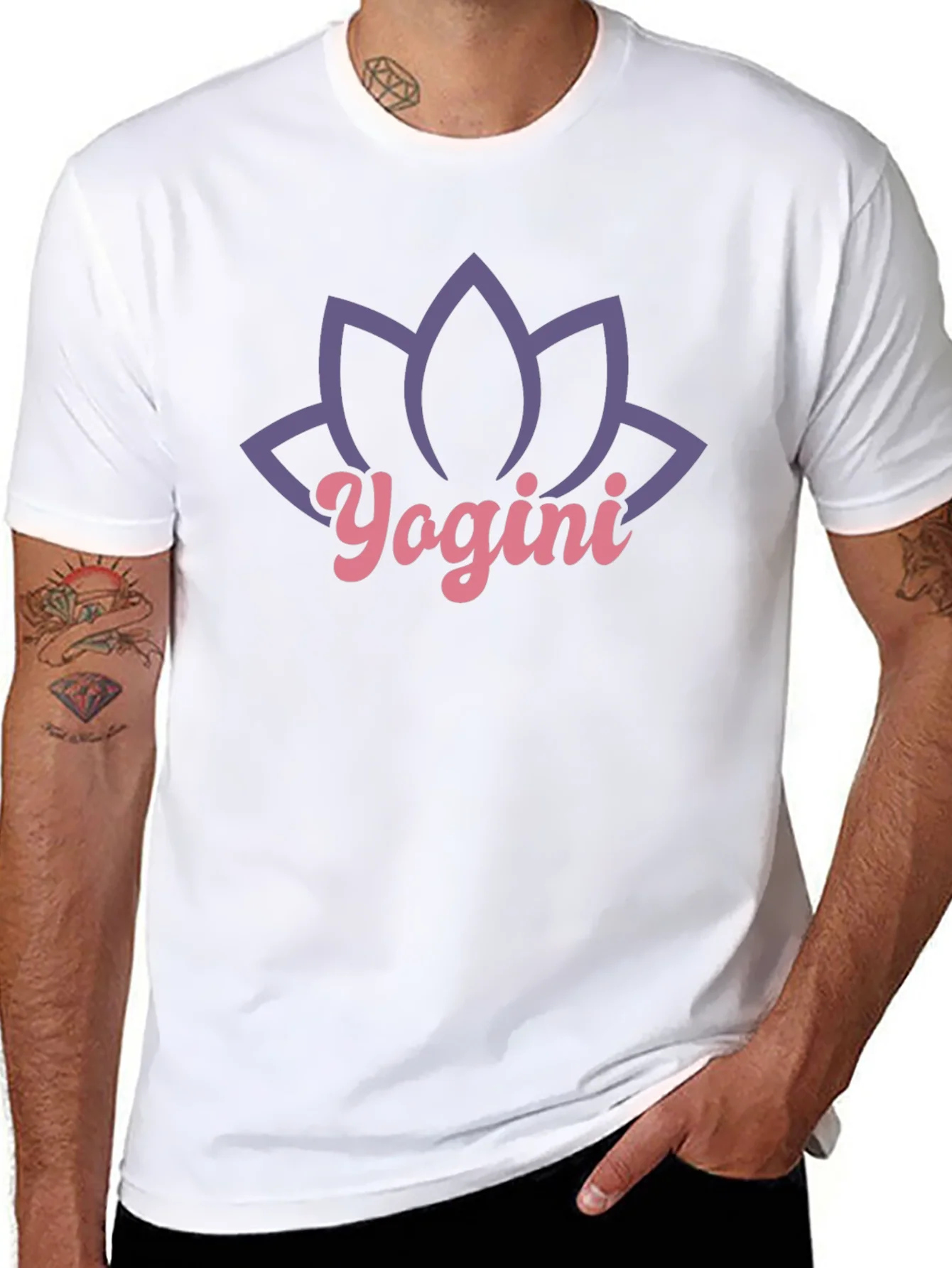 Yogini Lotus Black T-Shirt