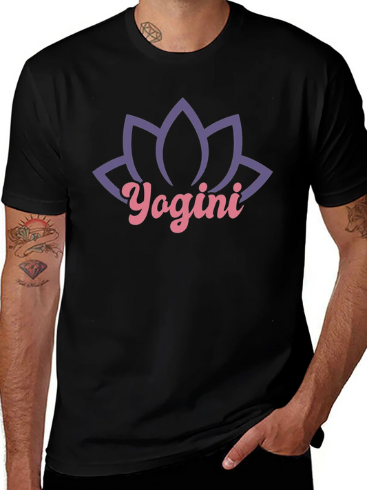 Yogini Lotus Black T-Shirt
