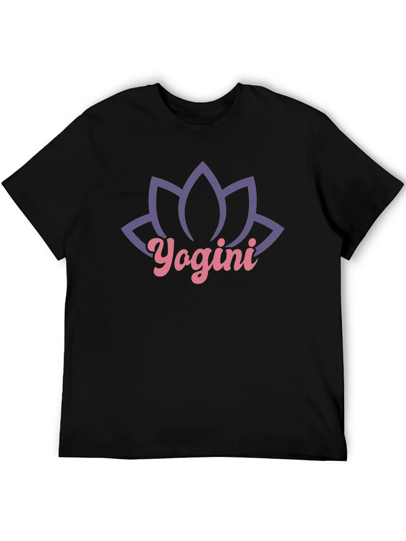 Yogini Lotus Black T-Shirt