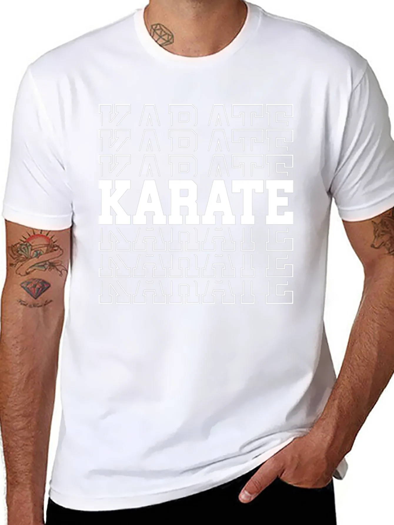 Karate Graphic T-Shirt - Black Martial Arts Tee