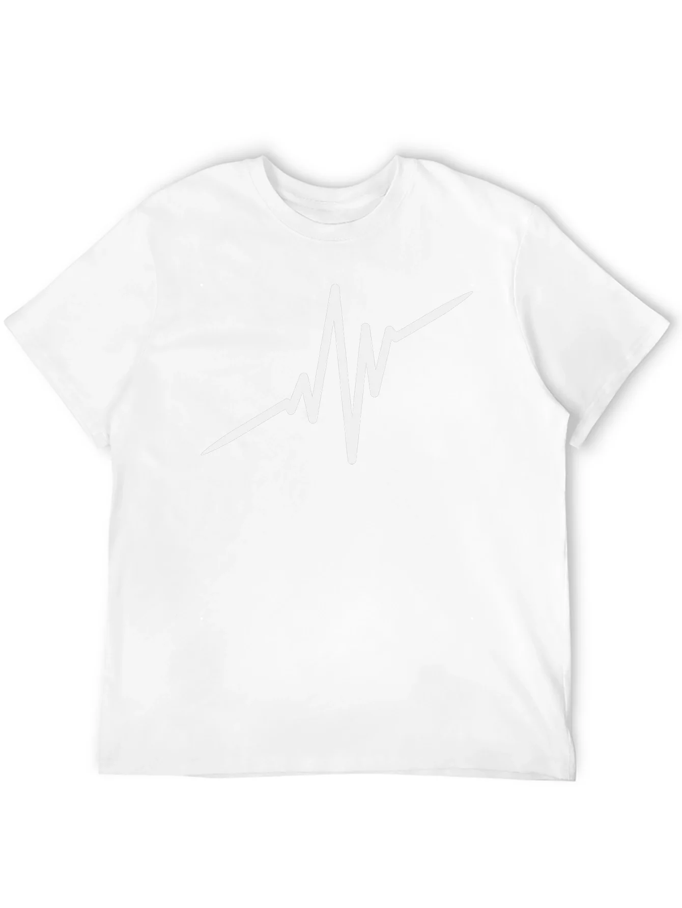 Heartbeat Graphic Black T-Shirt