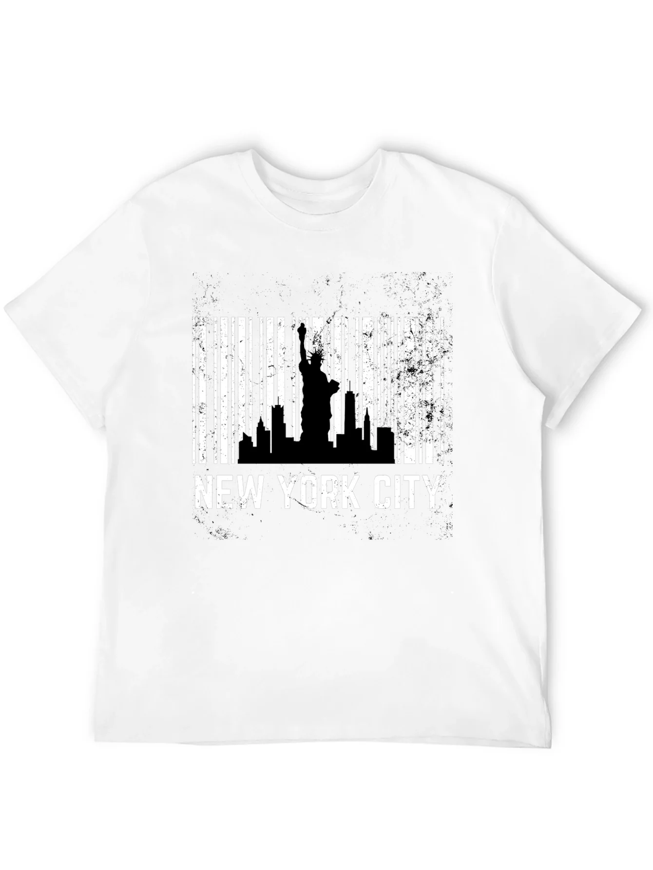 New York City Skyline Barcode T-Shirt