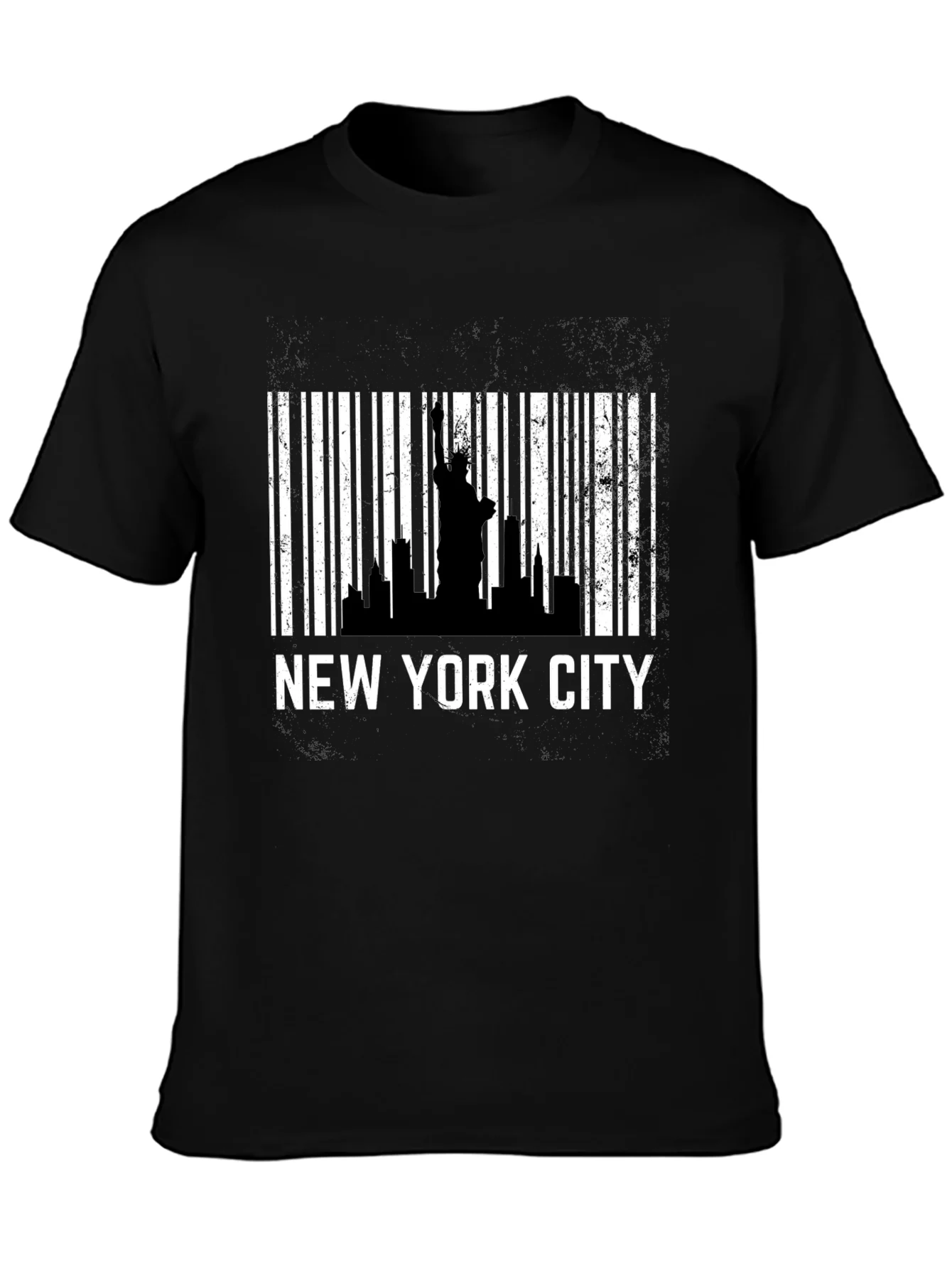 New York City Skyline Barcode T-Shirt