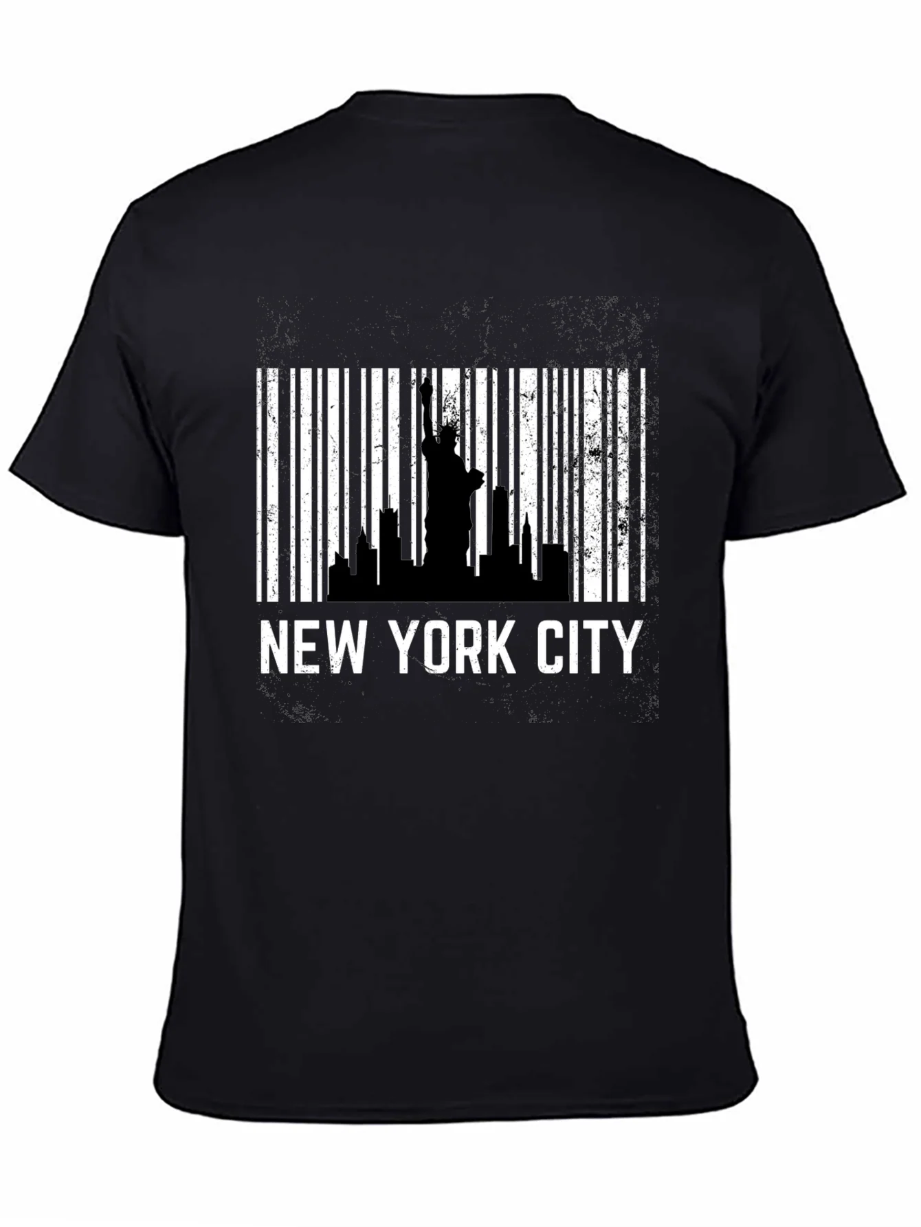 New York City Skyline Barcode T-Shirt