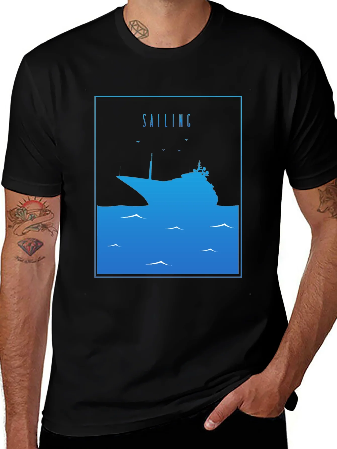 Sailing Ship Graphic T-Shirt