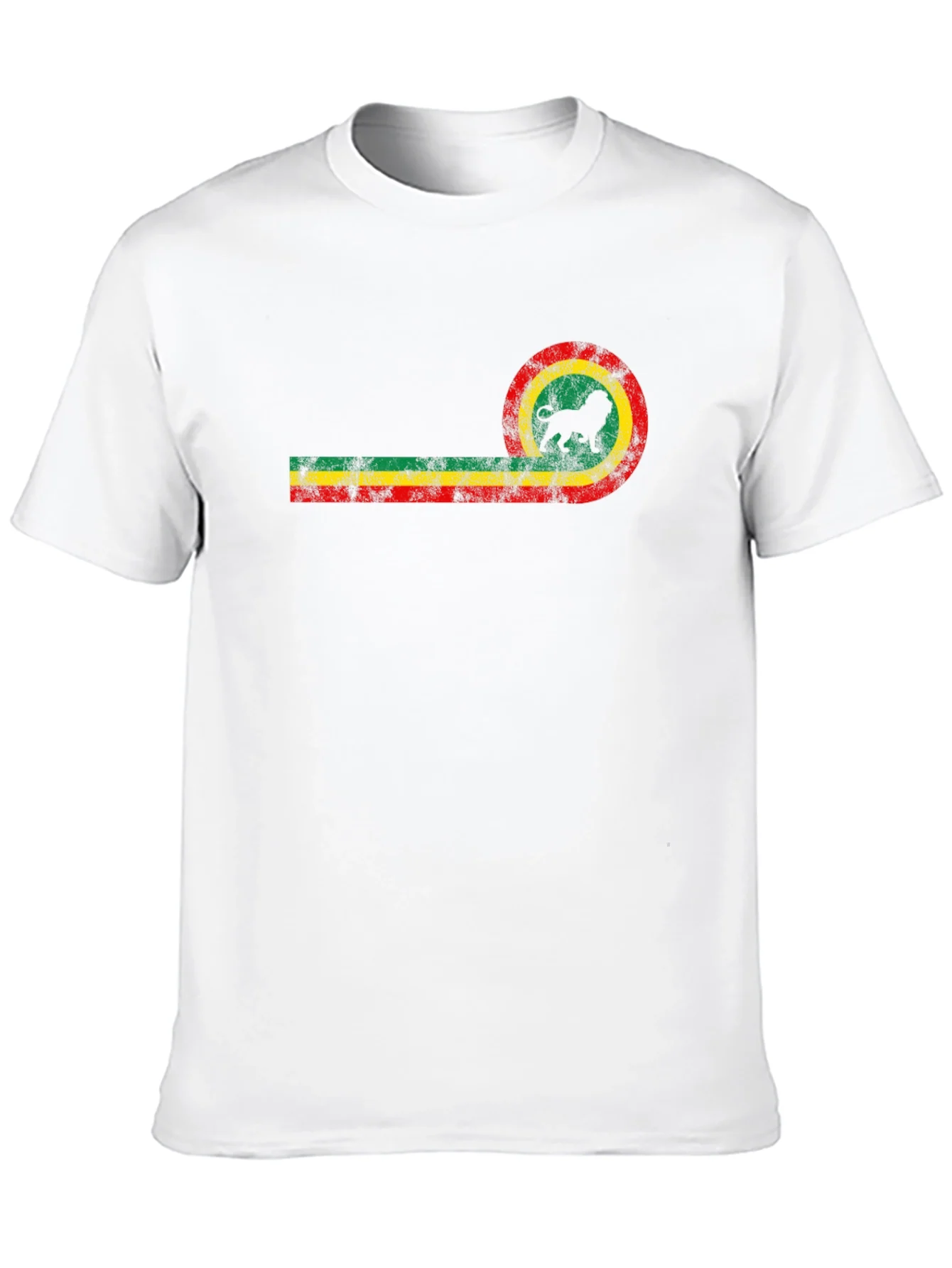 Rasta Lion Black T-Shirt - Reggae Style Tee