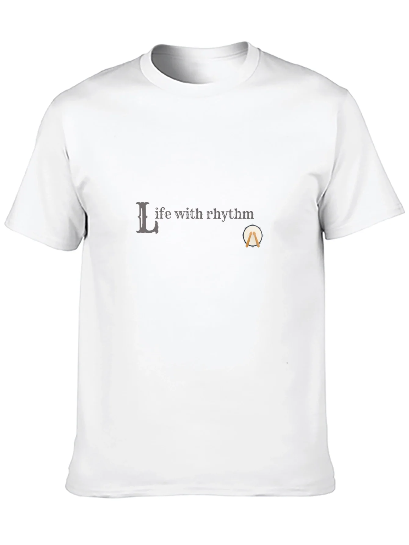 Life with Rhythm Black Graphic Tee