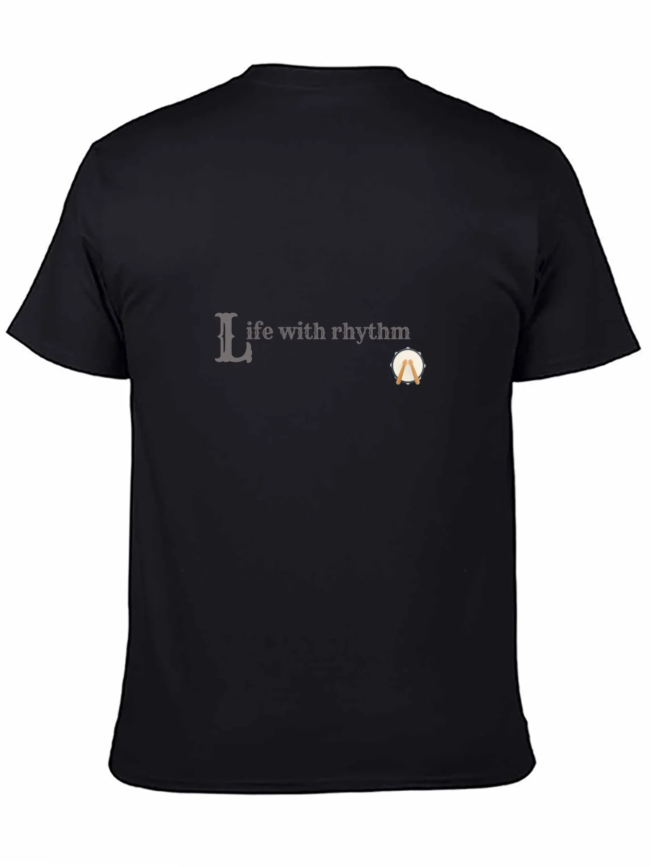 Life with Rhythm Black Graphic Tee