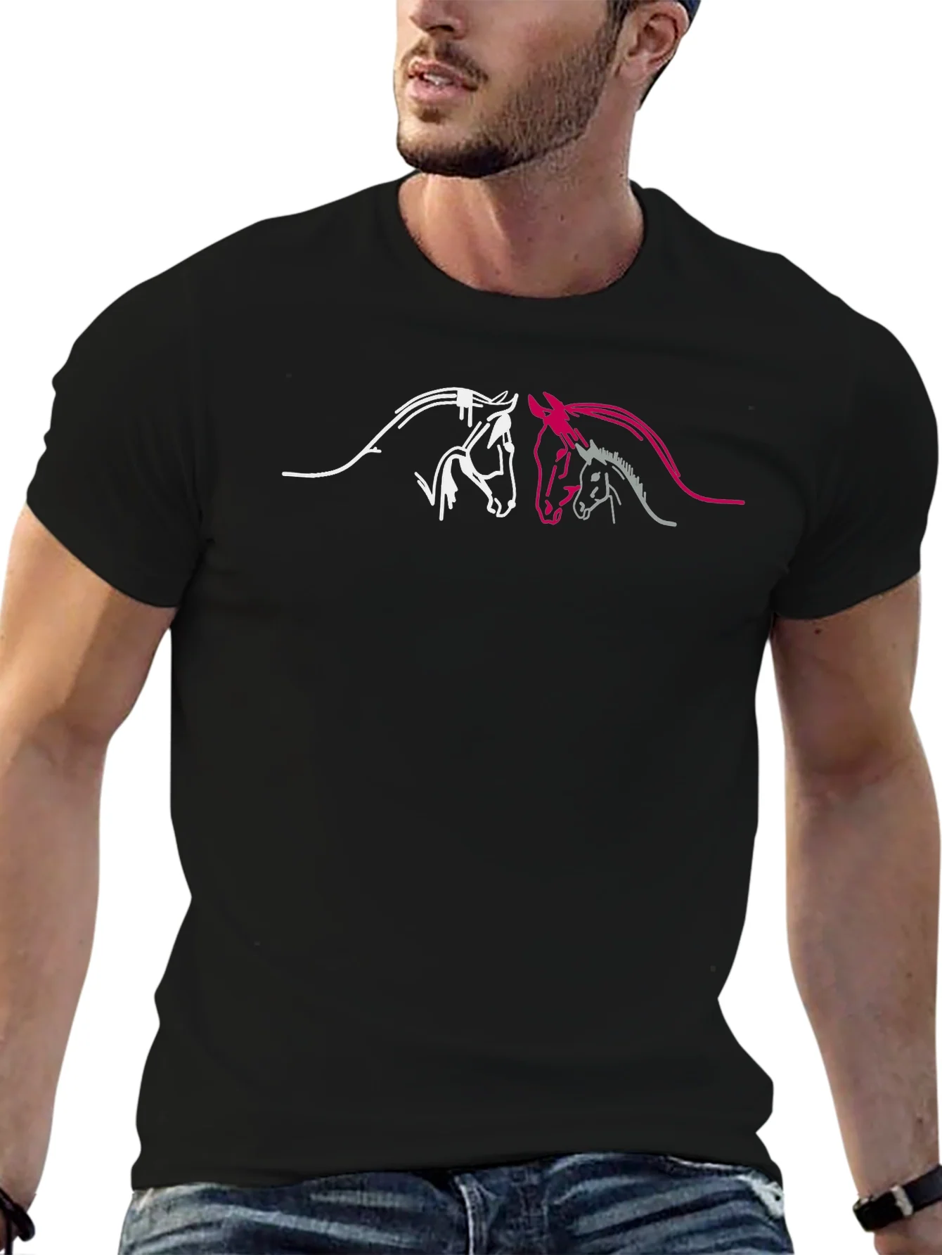 Horse Lovers Black T-Shirt