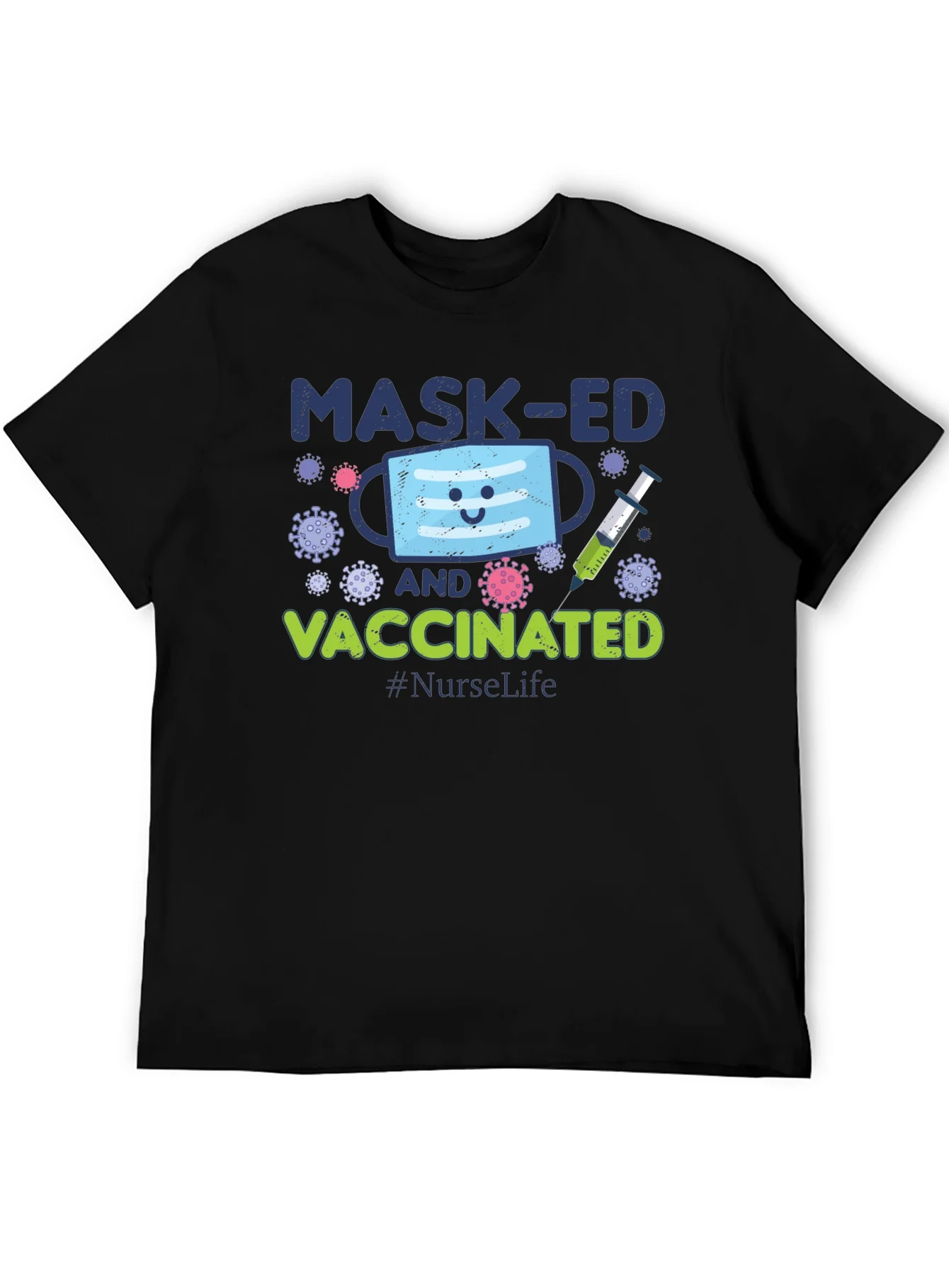 Masked and Vaccinated Graphic T-Shirt